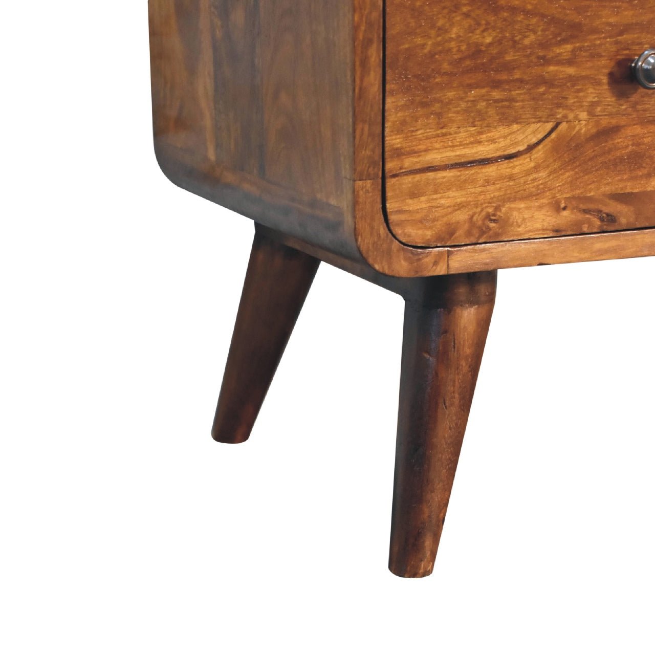 2 over 3 Curved Chestnut Chest - Home Chairs