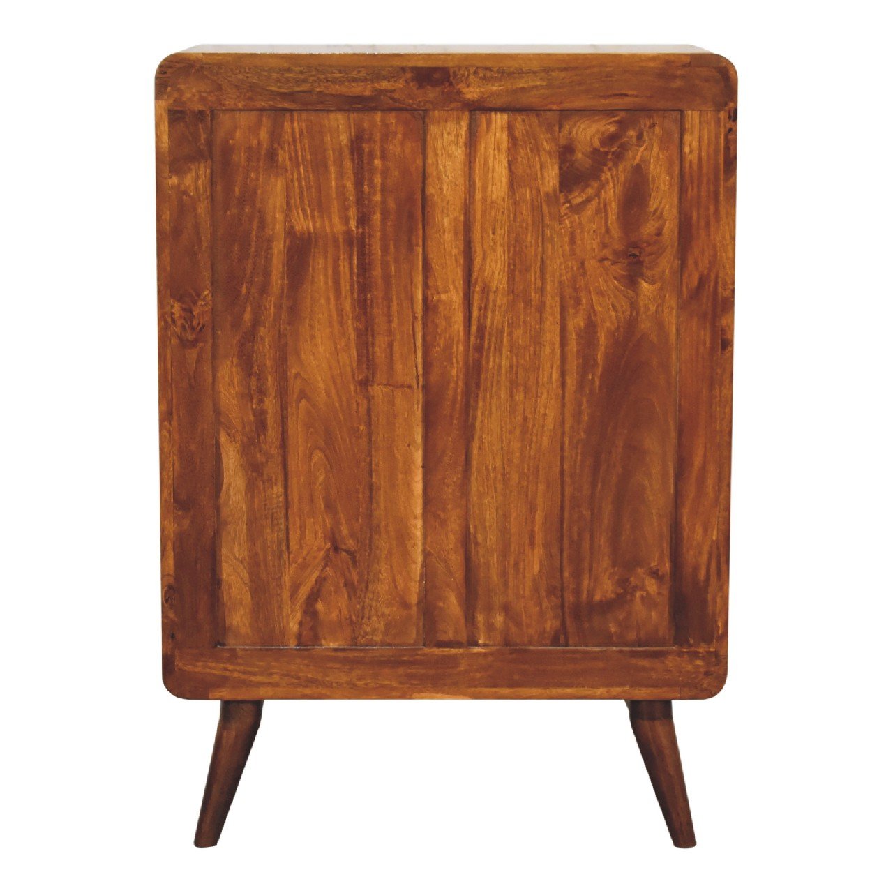 2 over 3 Curved Chestnut Chest - Home Chairs