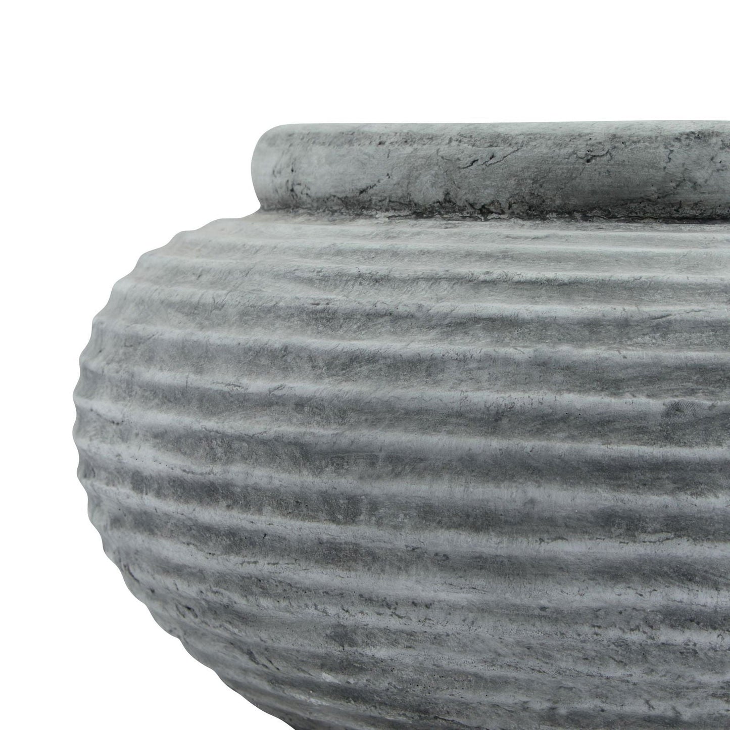 Adriana Round Ribbed Planter - Home Chairs