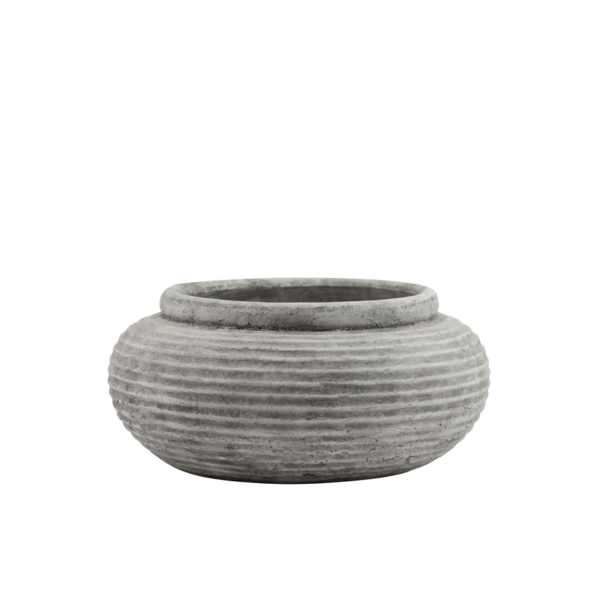 Adriana Round Ribbed Planter - Home Chairs