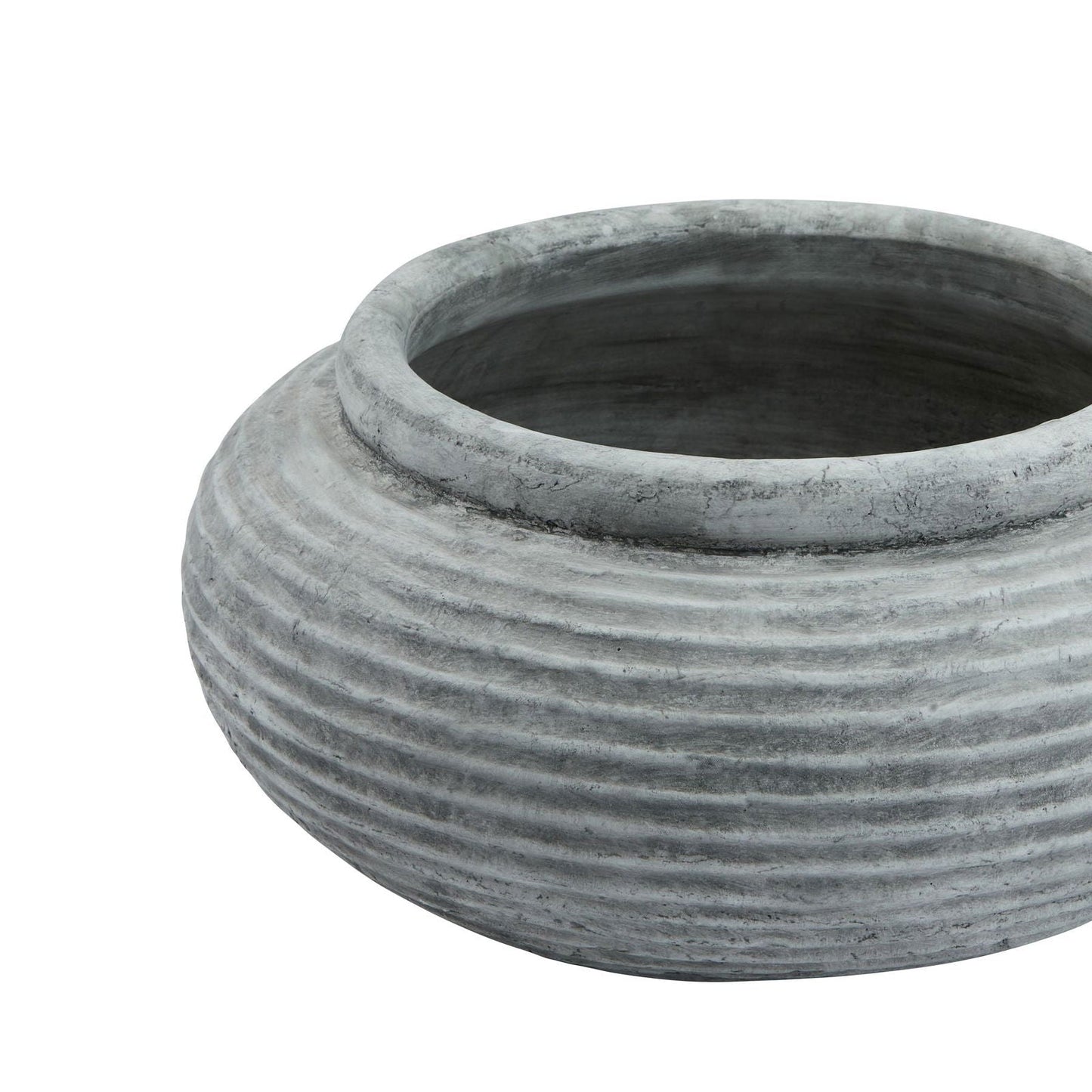 Adriana Round Ribbed Planter - Home Chairs