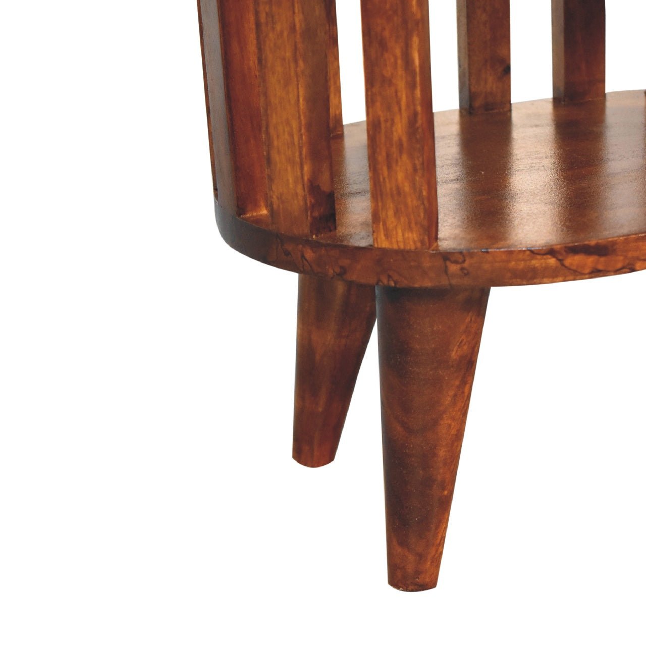 Ariella Double Shelf Chestnut Bedside - Home Chairs