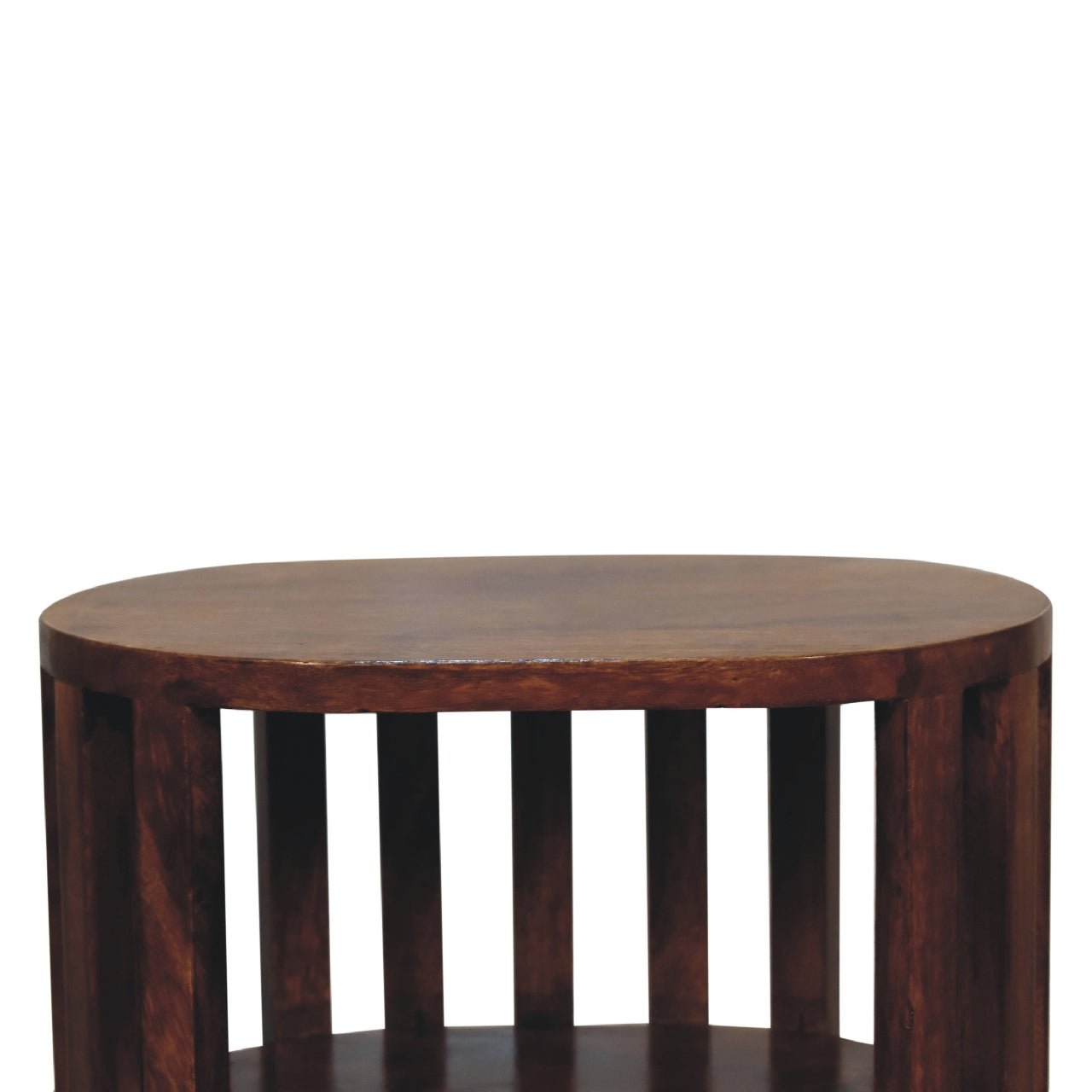 Ariella Double Shelf Chestnut Bedside - Home Chairs