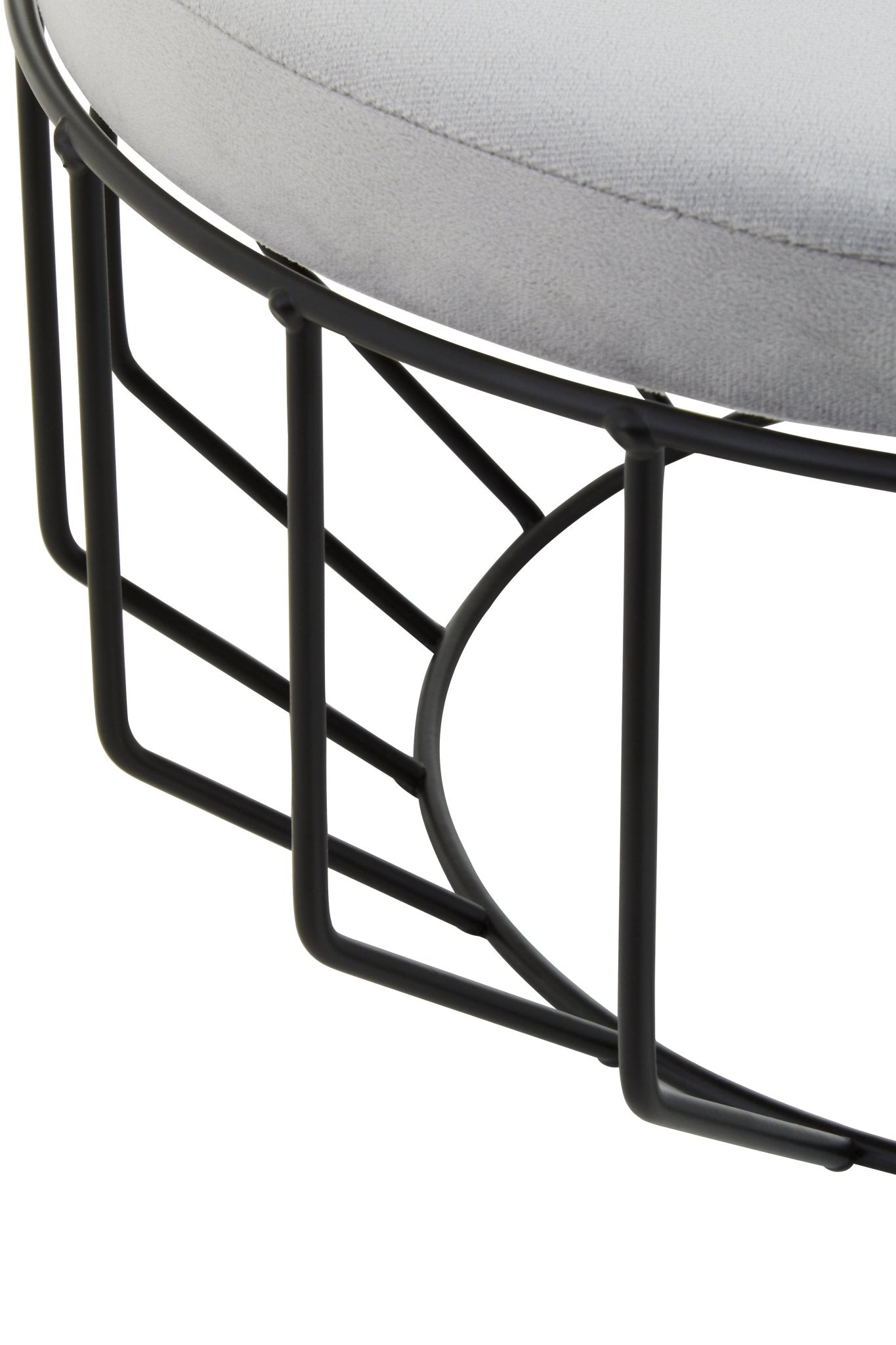 Augustus Round Cage Stool - Home Chairs