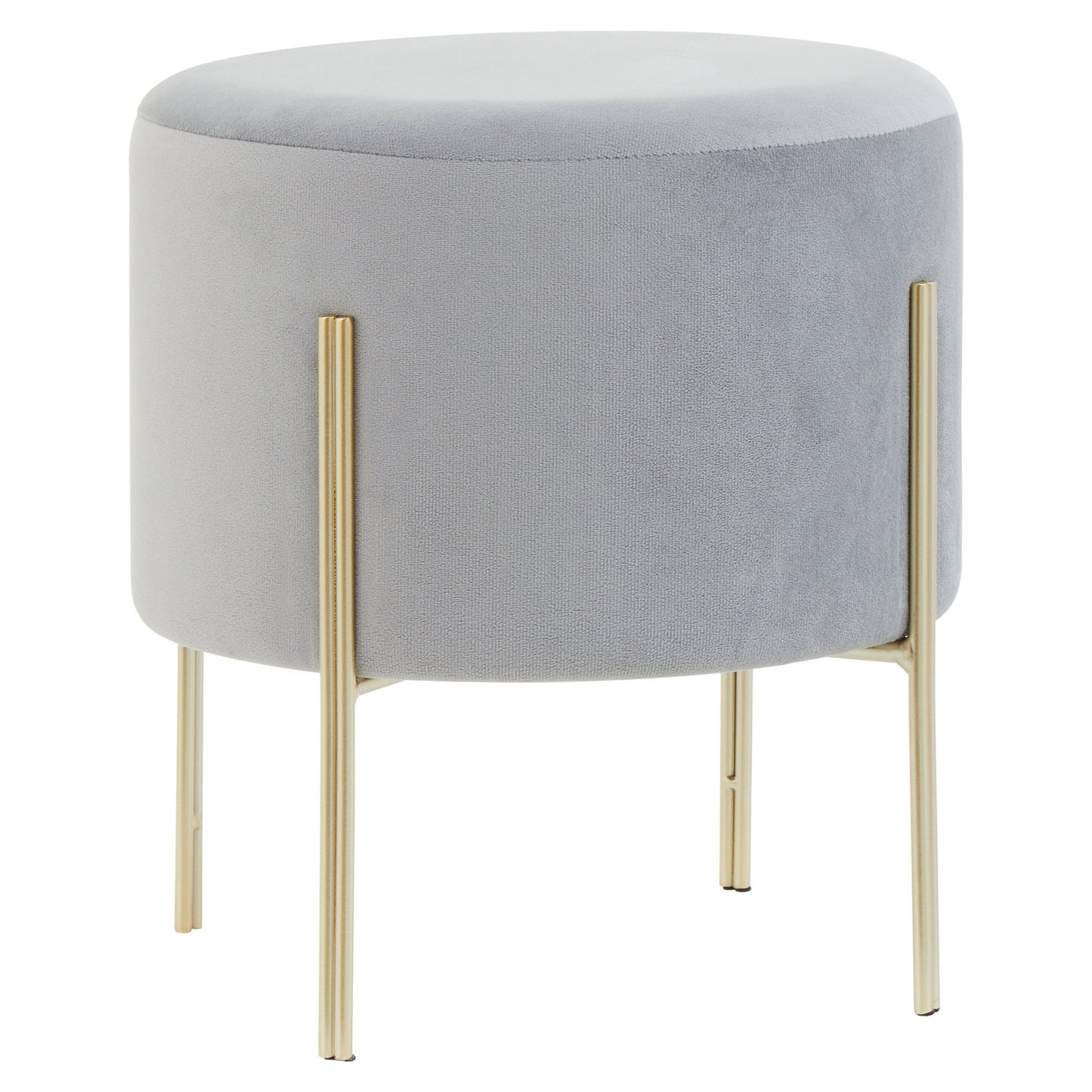 Minimal stool with clean silhouette, rear view