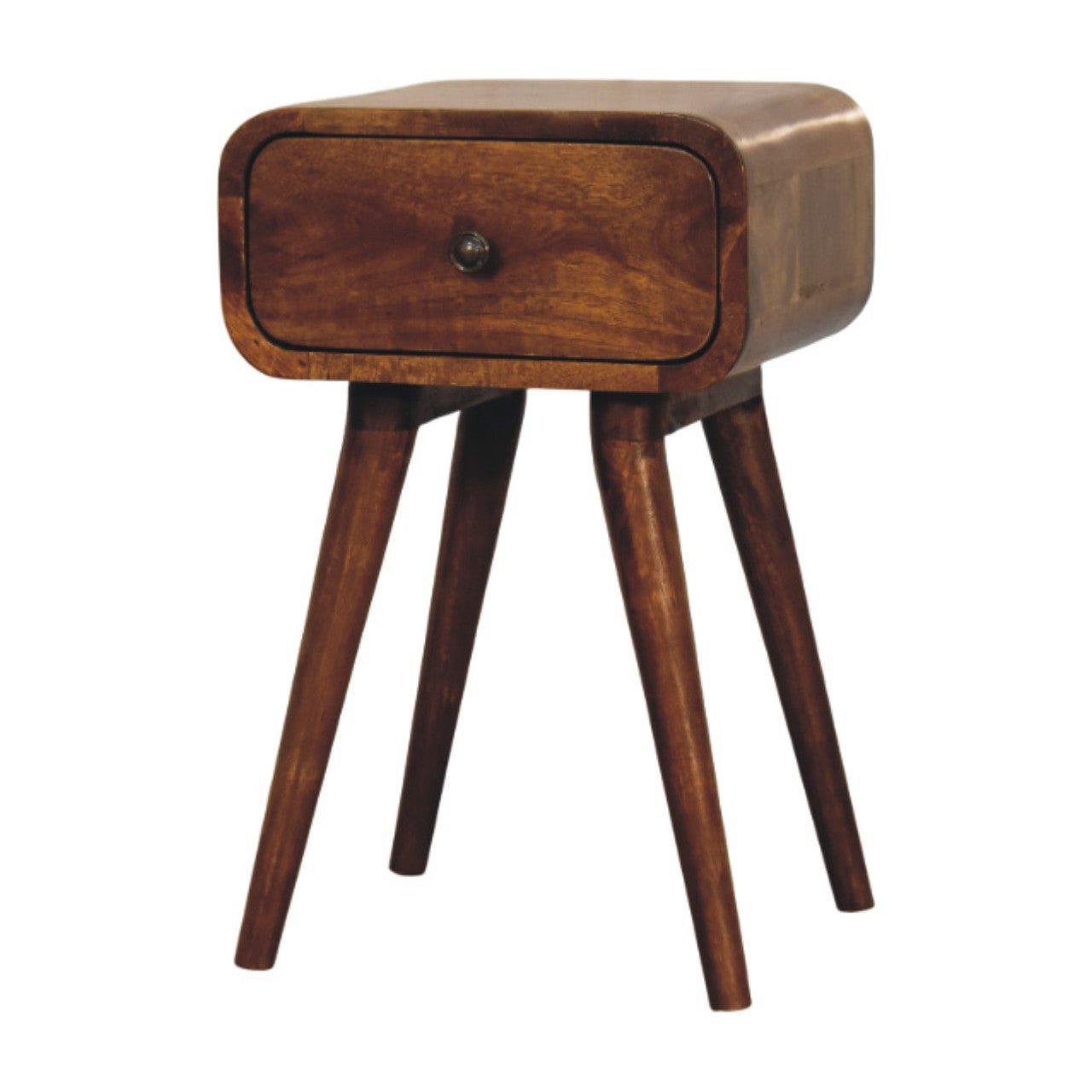 Avora Mini Chestnut Nightstand with 1 drawer - Home Chairs