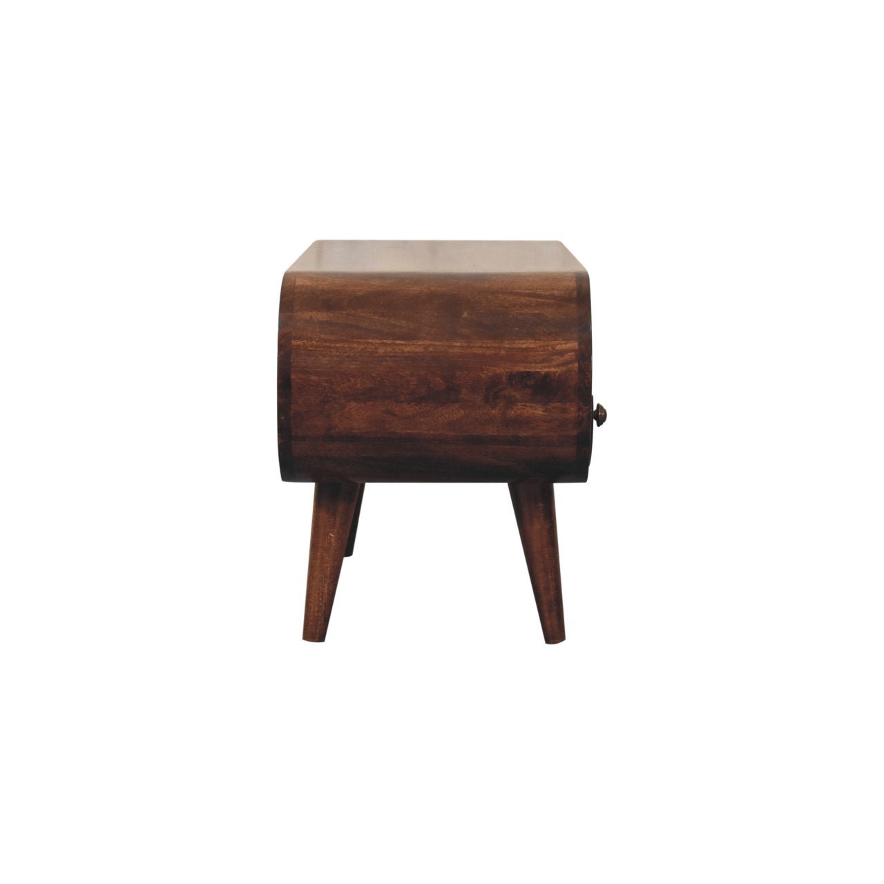 California Walnut Circular TV Stand - Home Chairs