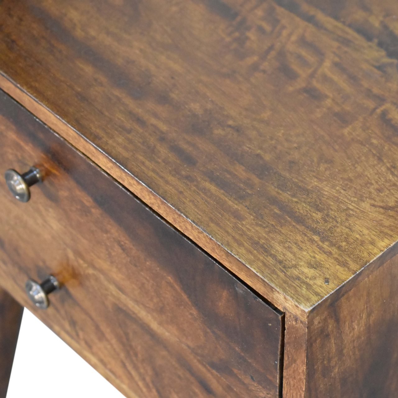 Chestnut Modern Solid Wood Bedside - Home Chairs