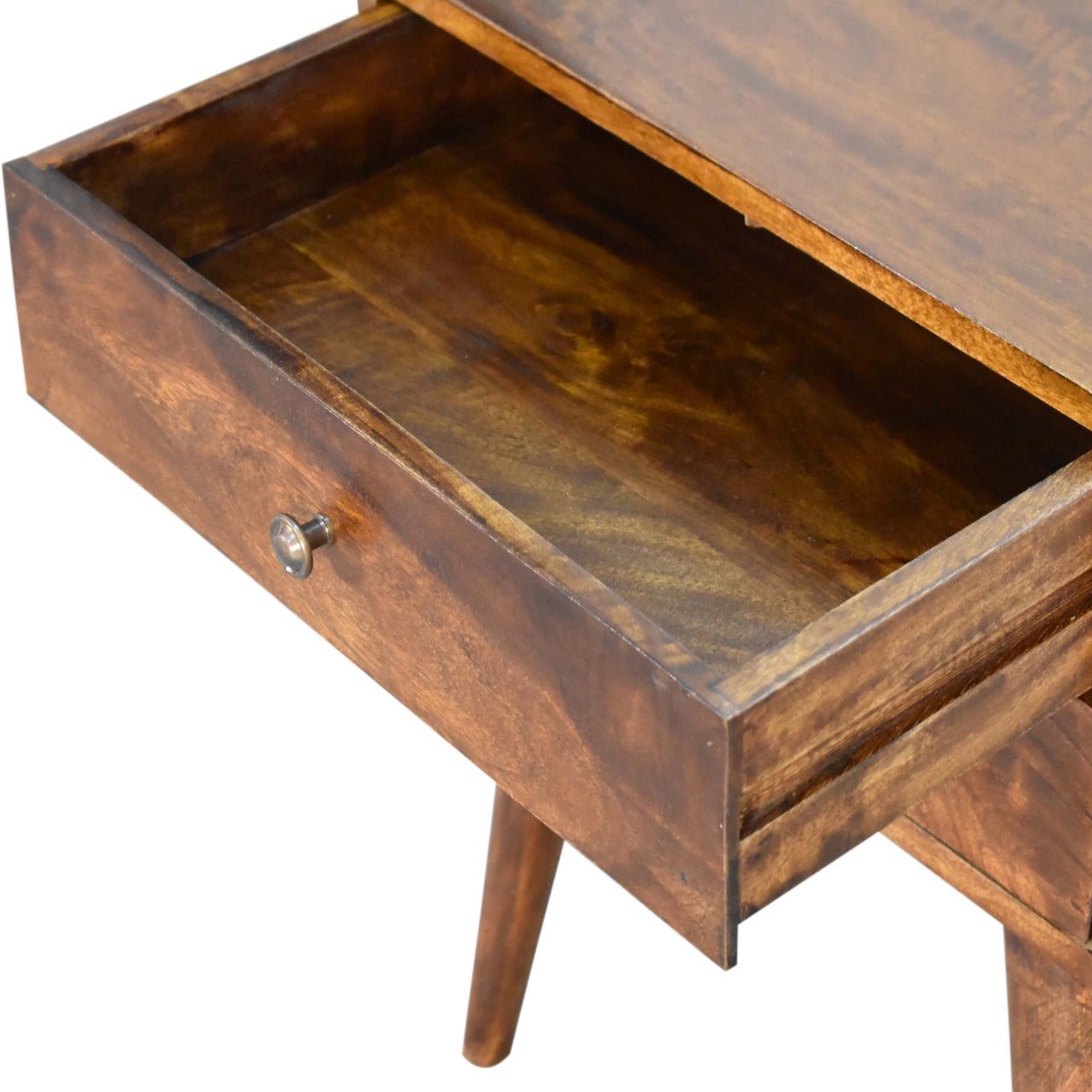 Chestnut Modern Solid Wood Bedside - Home Chairs
