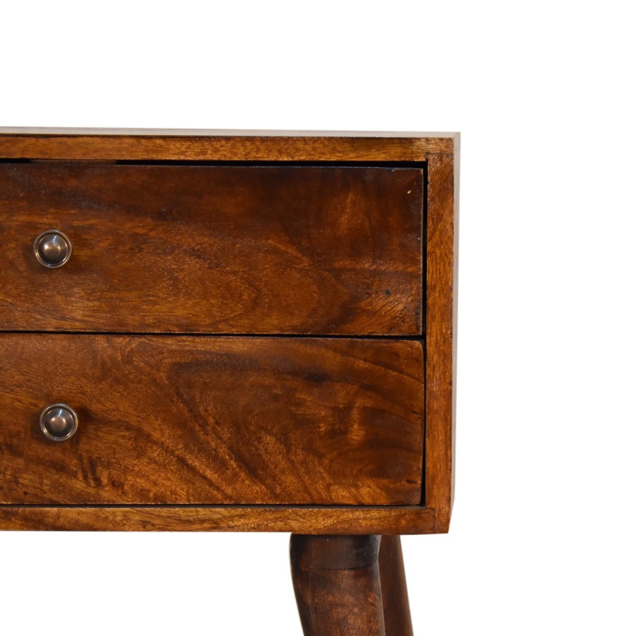 Chestnut Modern Solid Wood Bedside - Home Chairs