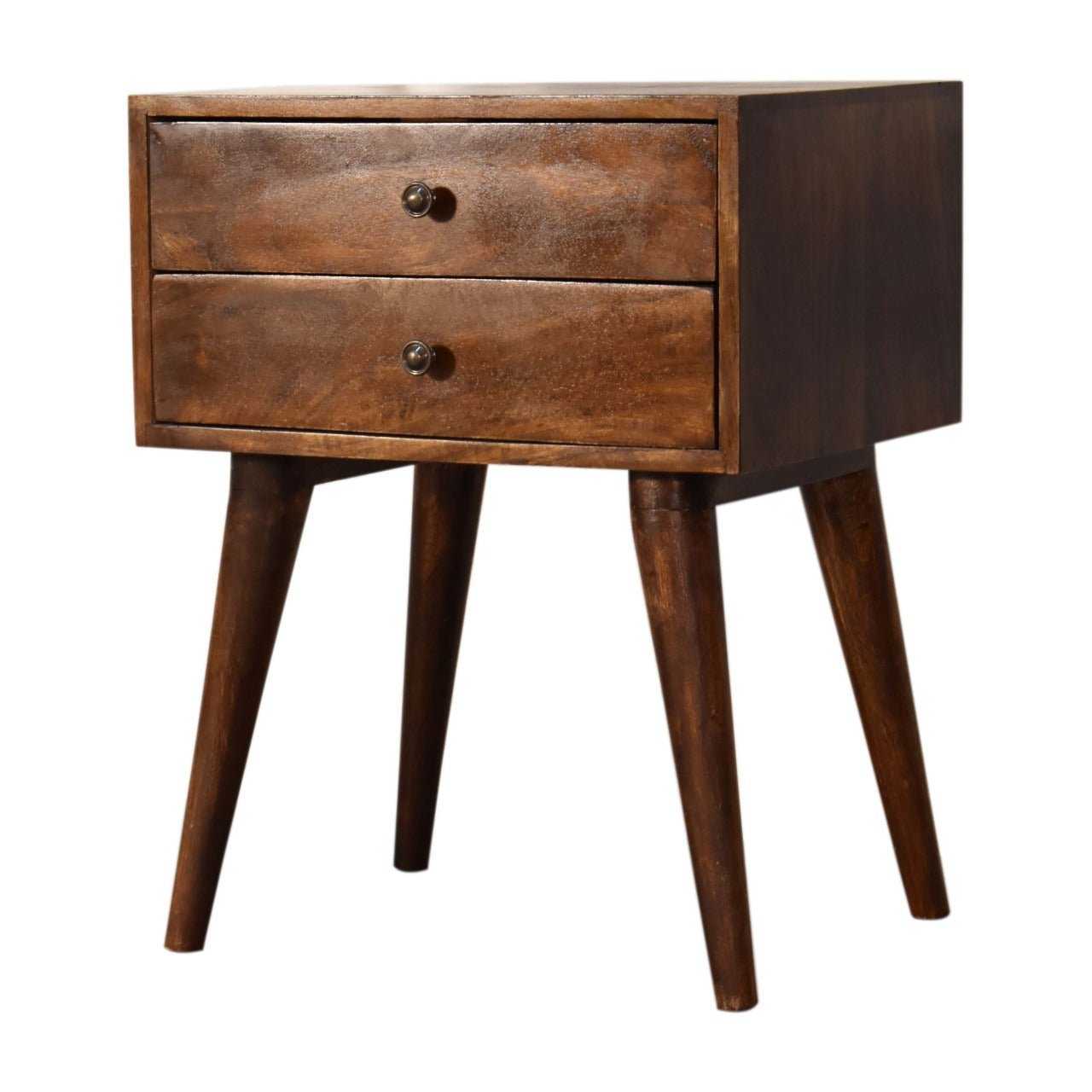 Chestnut Modern Solid Wood Bedside - Home Chairs
