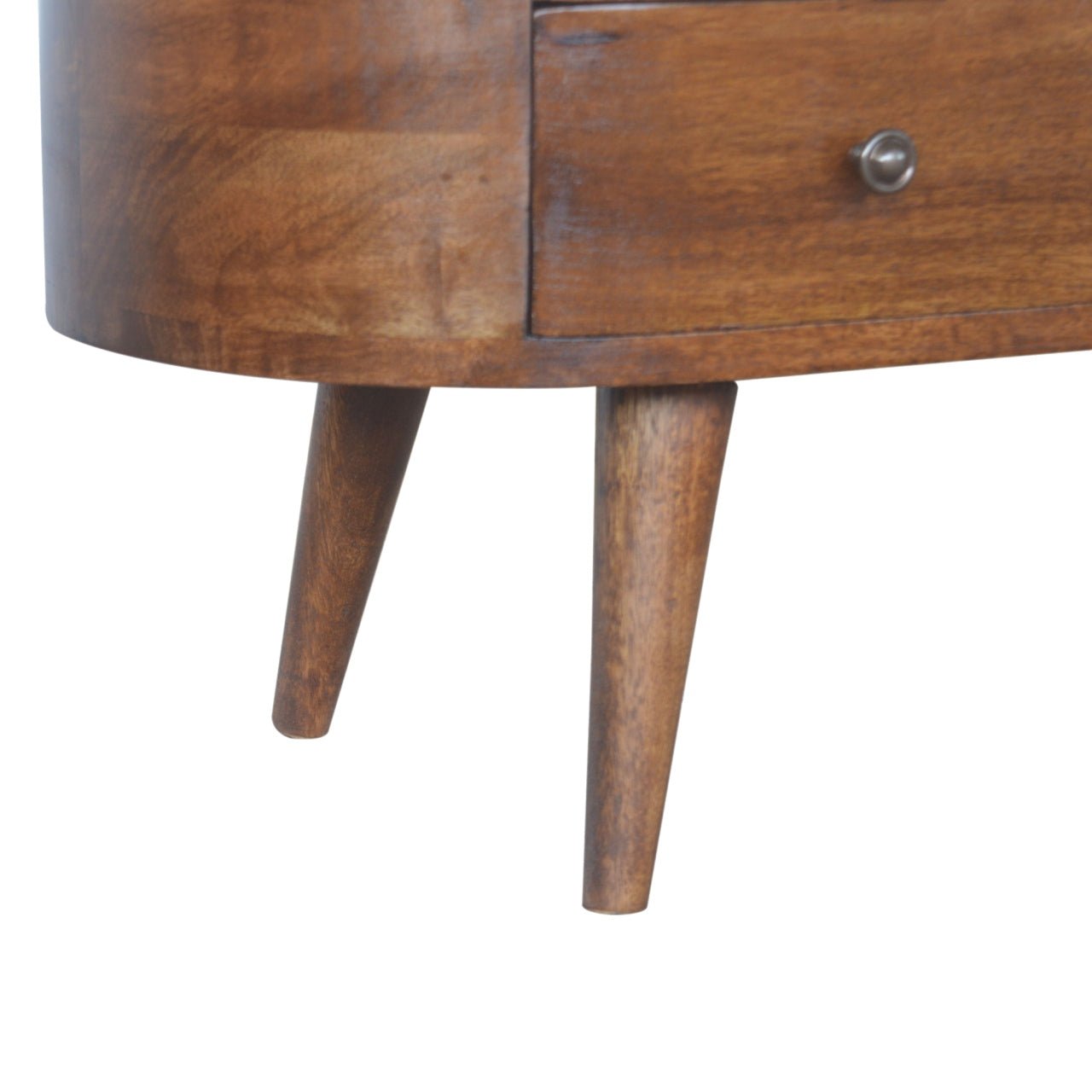 Chestnut Rounded Entertainment Unit - Home Chairs