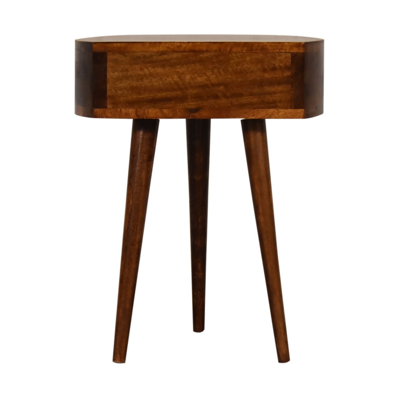Chestnut Semi Circle Bedside - Home Chairs