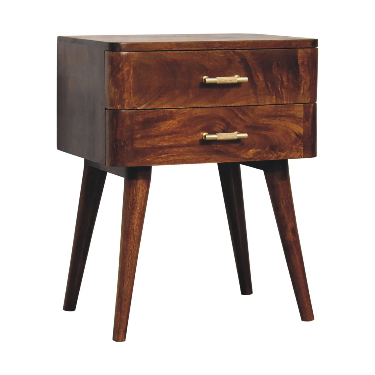 Chestnut T - Bar Nordic Bedside - Home Chairs