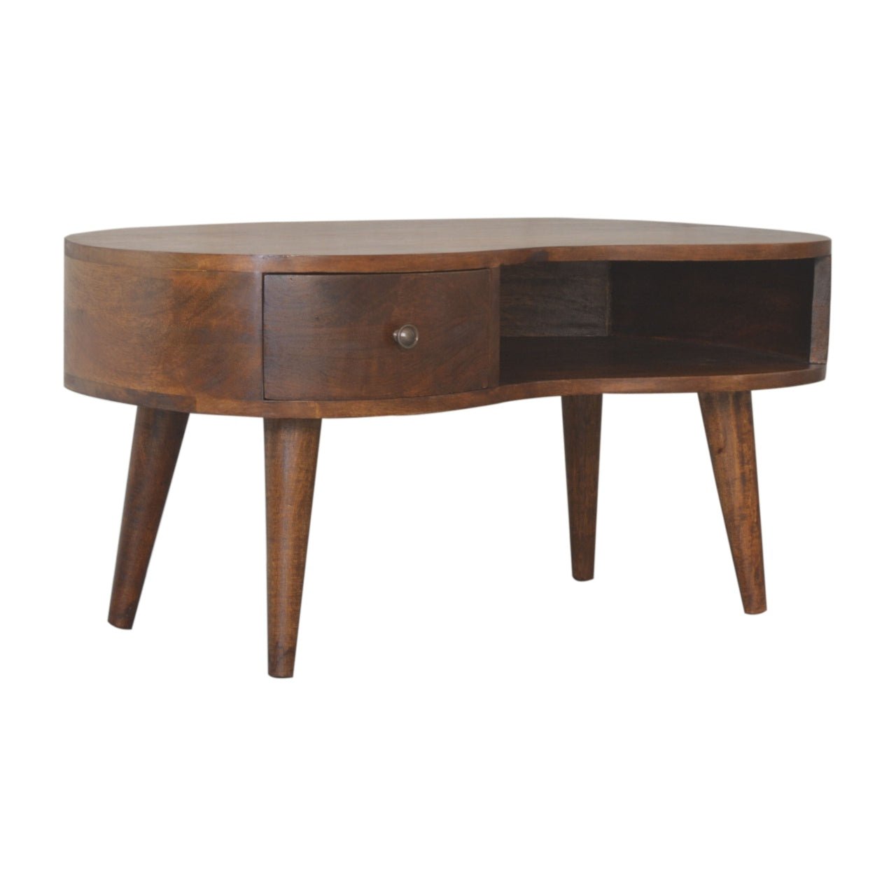 Chestnut Wave Coffee Table - Home Chairs