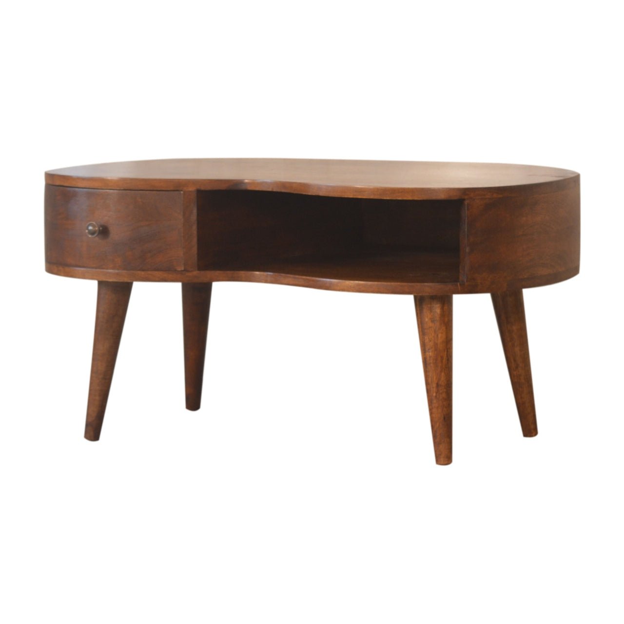 Chestnut Wave Coffee Table - Home Chairs
