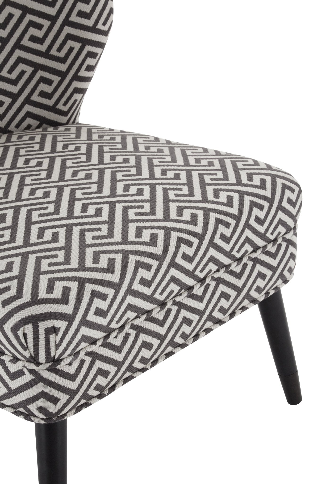 Cushioned seat with soft finish, close up