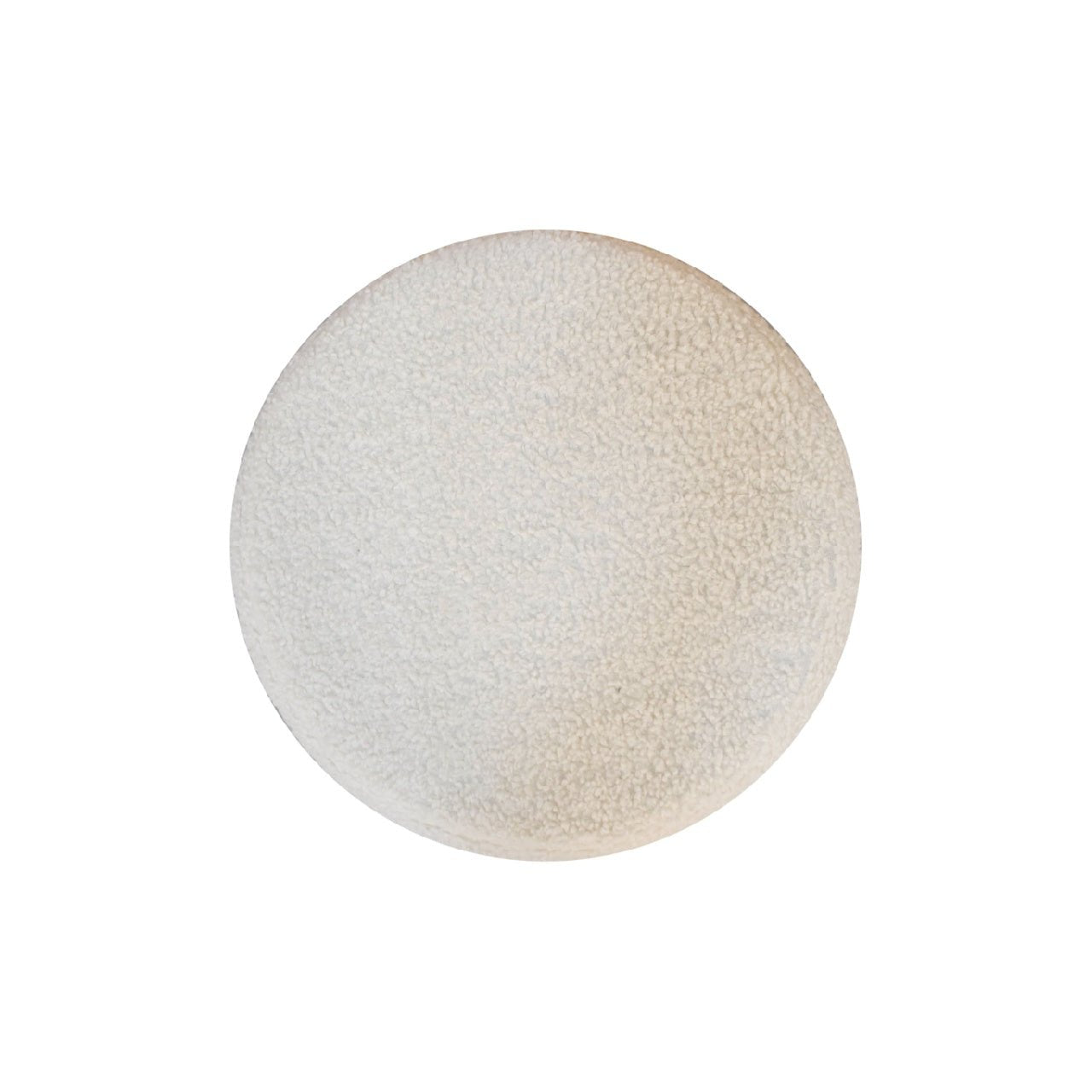 Cream Boucle Petite Footstool - Home Chairs