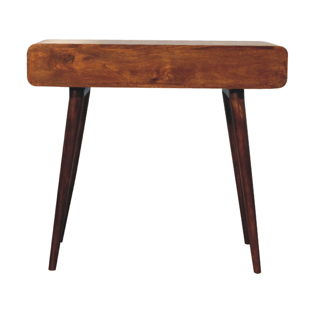 Curved Chestnut Writing Desk - Home Chairs