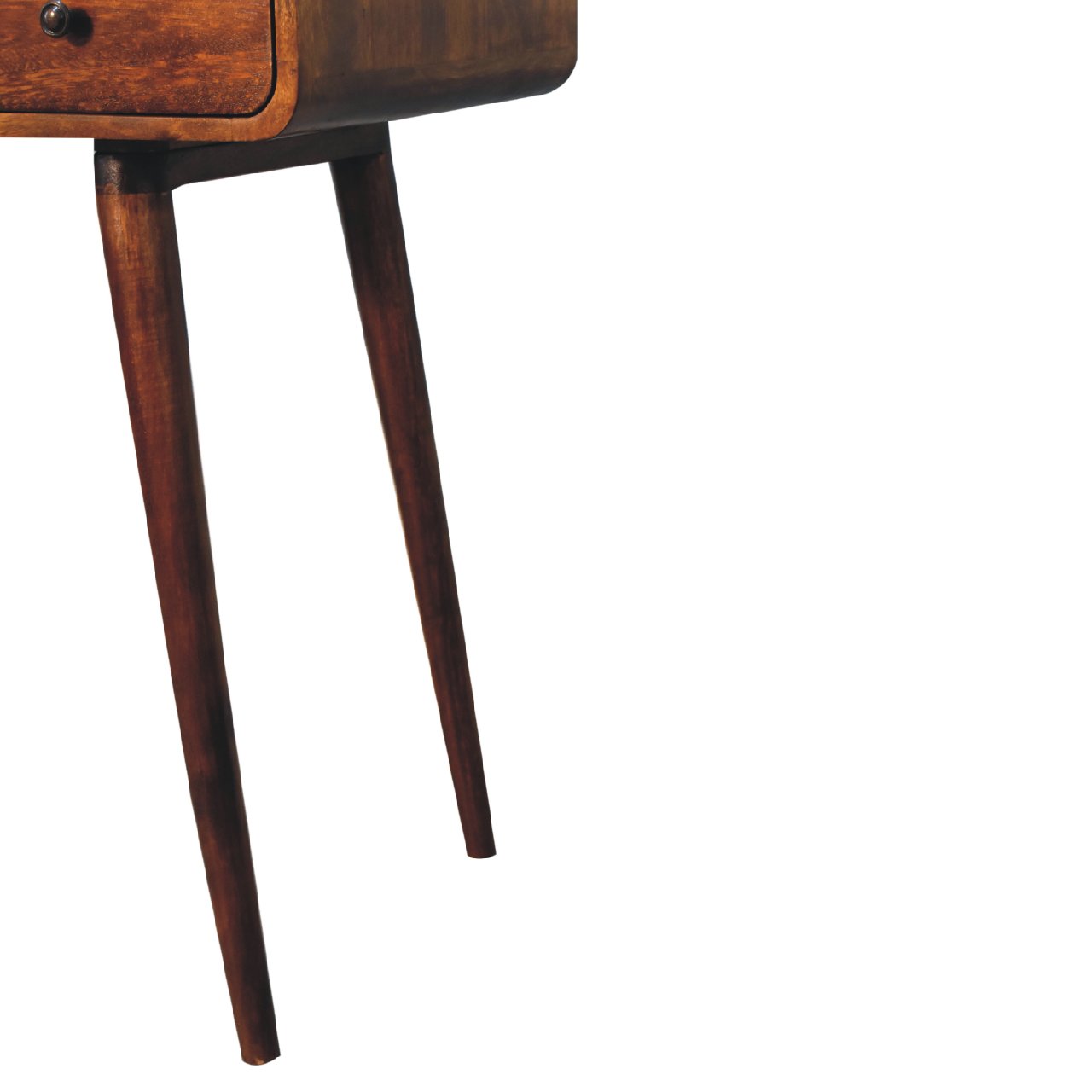 Curved Chestnut Writing Desk - Home Chairs
