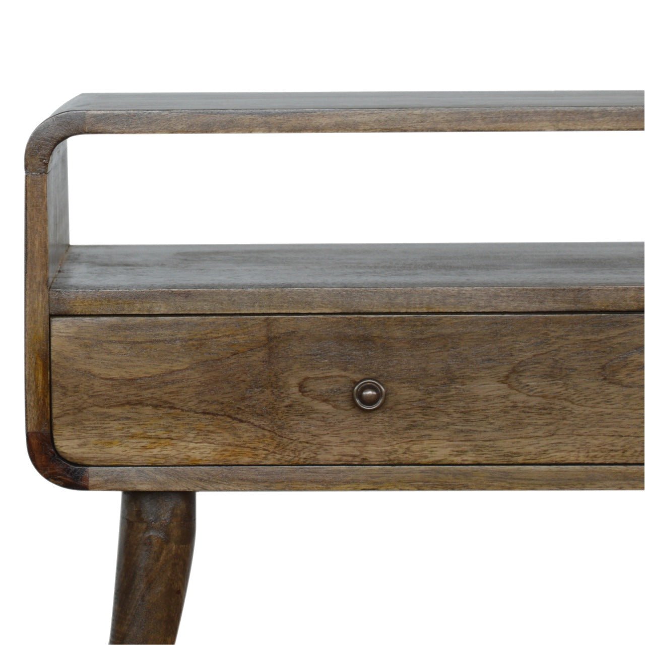 Curved Grey - wash Console Table - Home Chairs