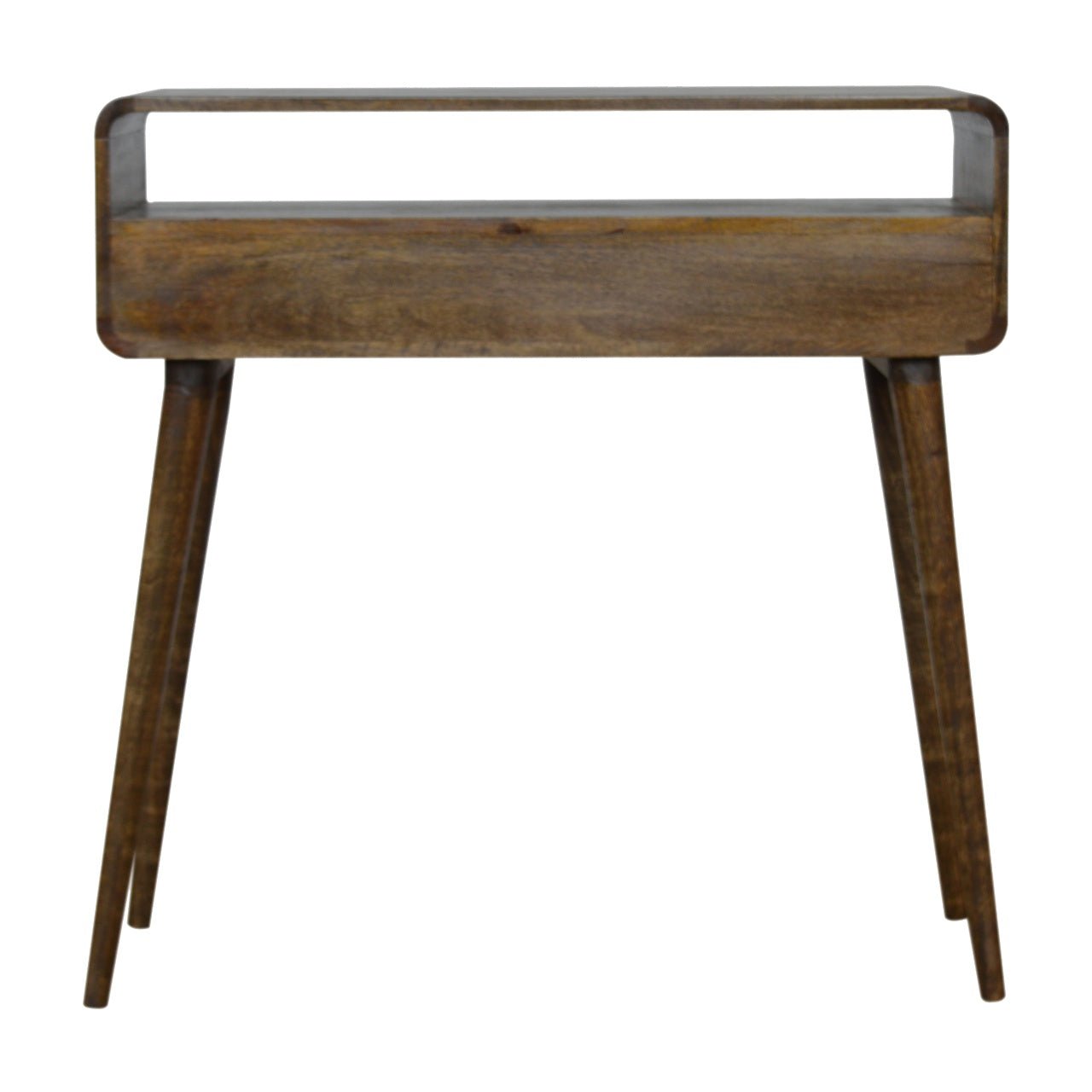 Curved Grey - wash Console Table - Home Chairs