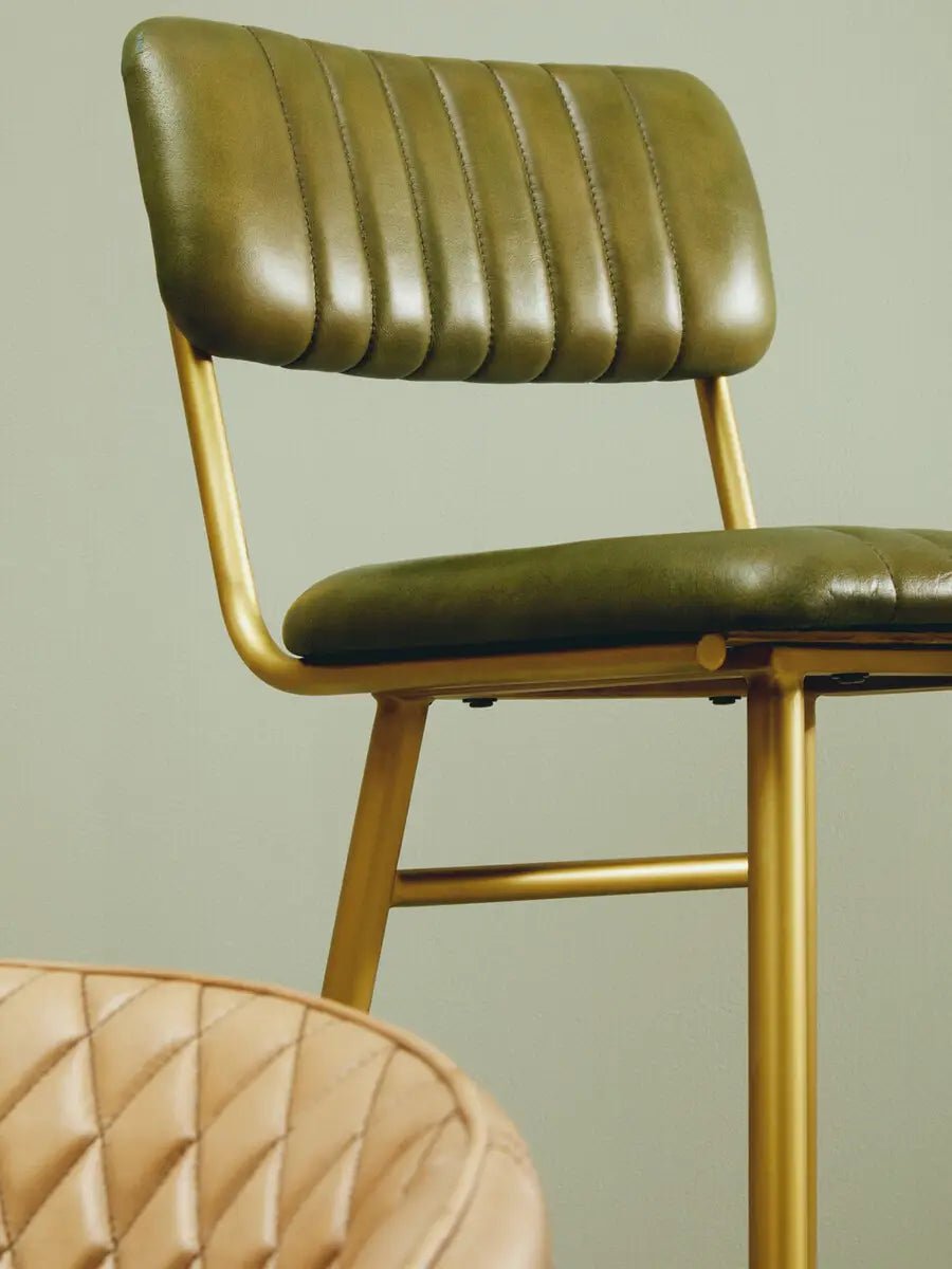 Dante Ribbed Bar Stool - Home Chairs