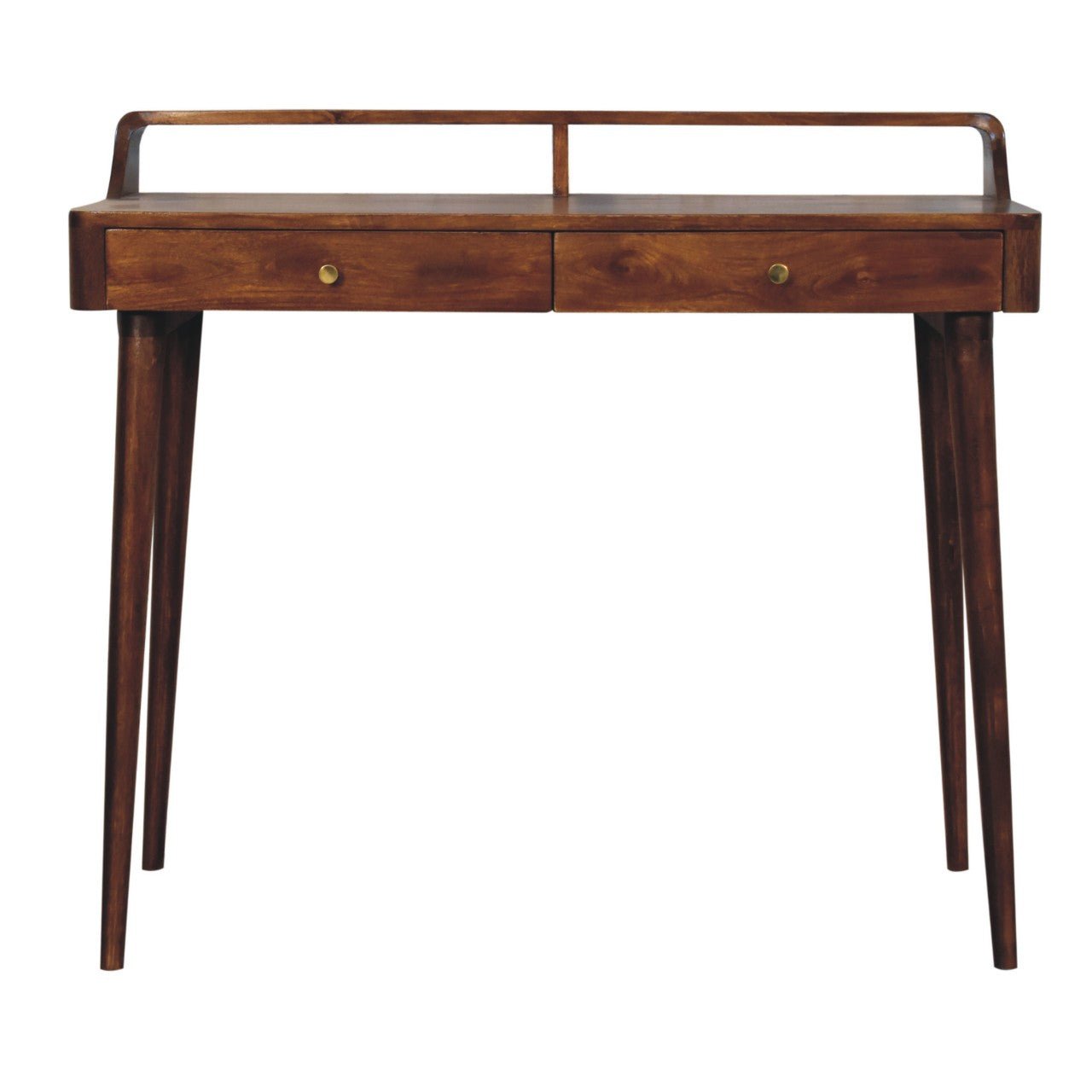 Elevated Chestnut Console Table - Home Chairs