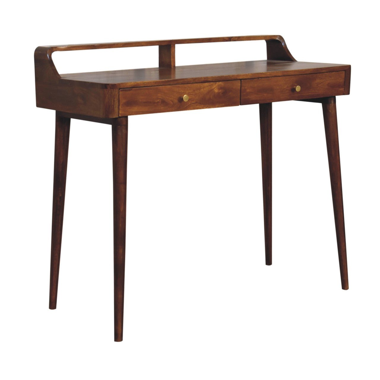 Elevated Chestnut Console Table - Home Chairs