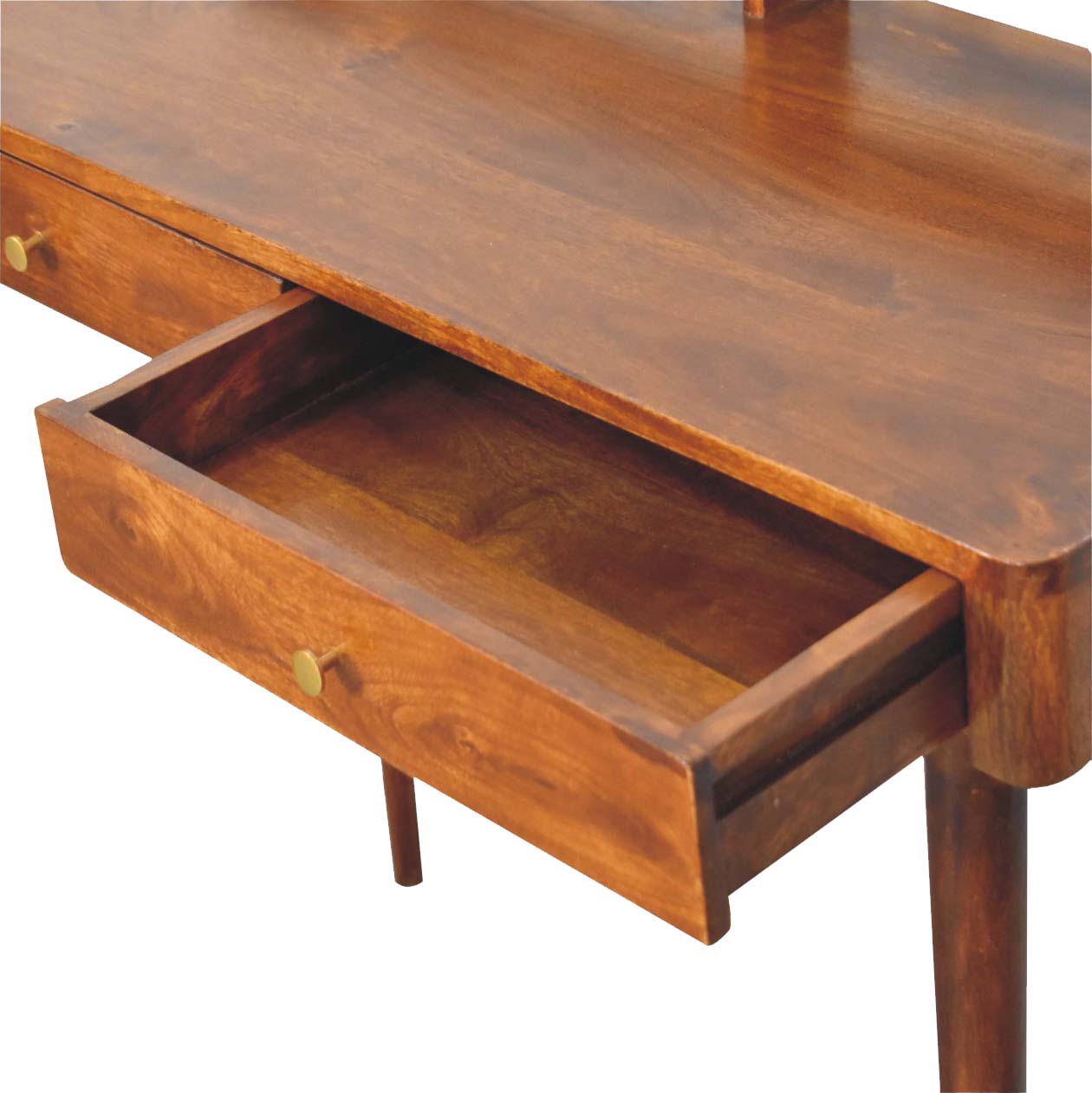 Elevated Chestnut Console Table - Home Chairs