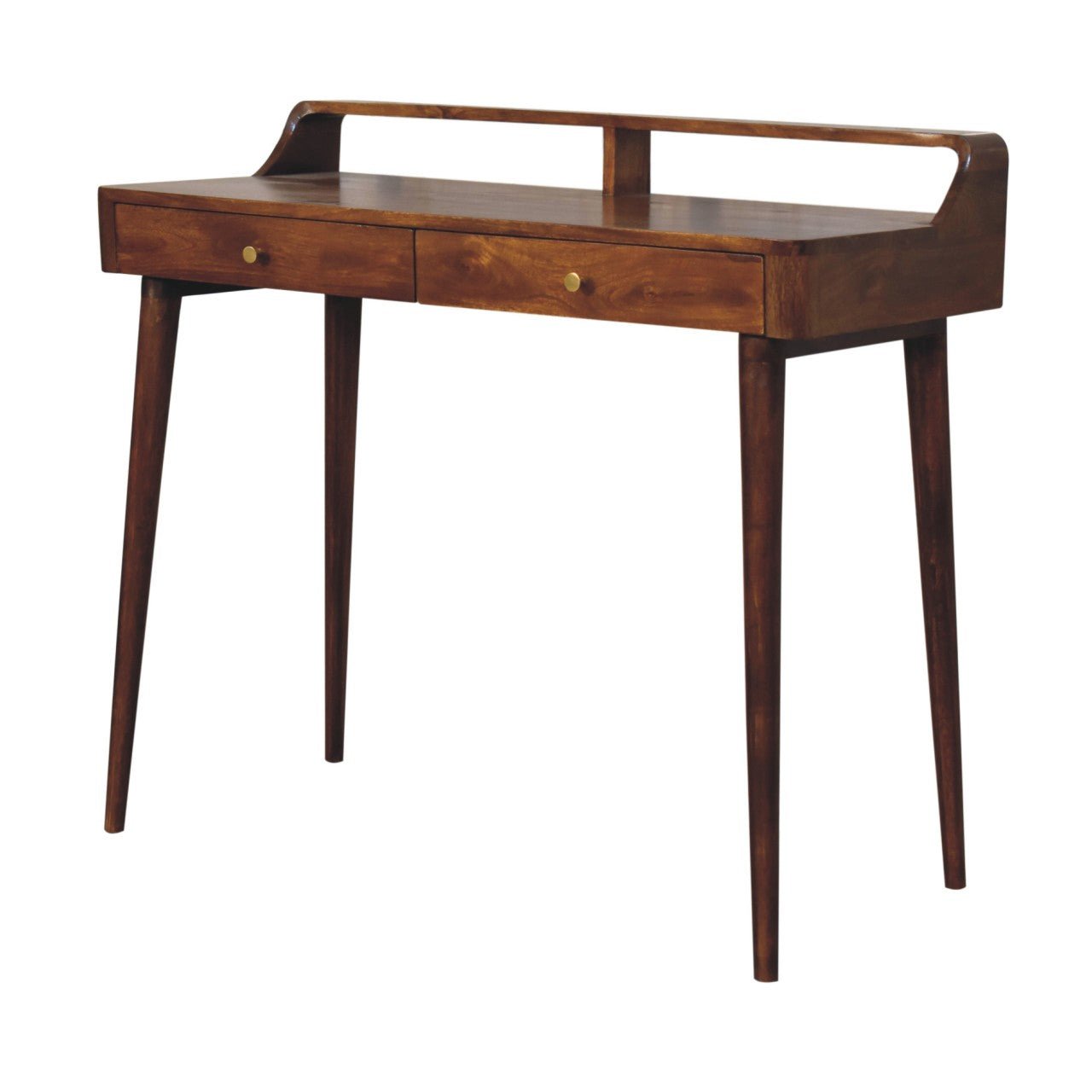 Elevated Chestnut Console Table - Home Chairs