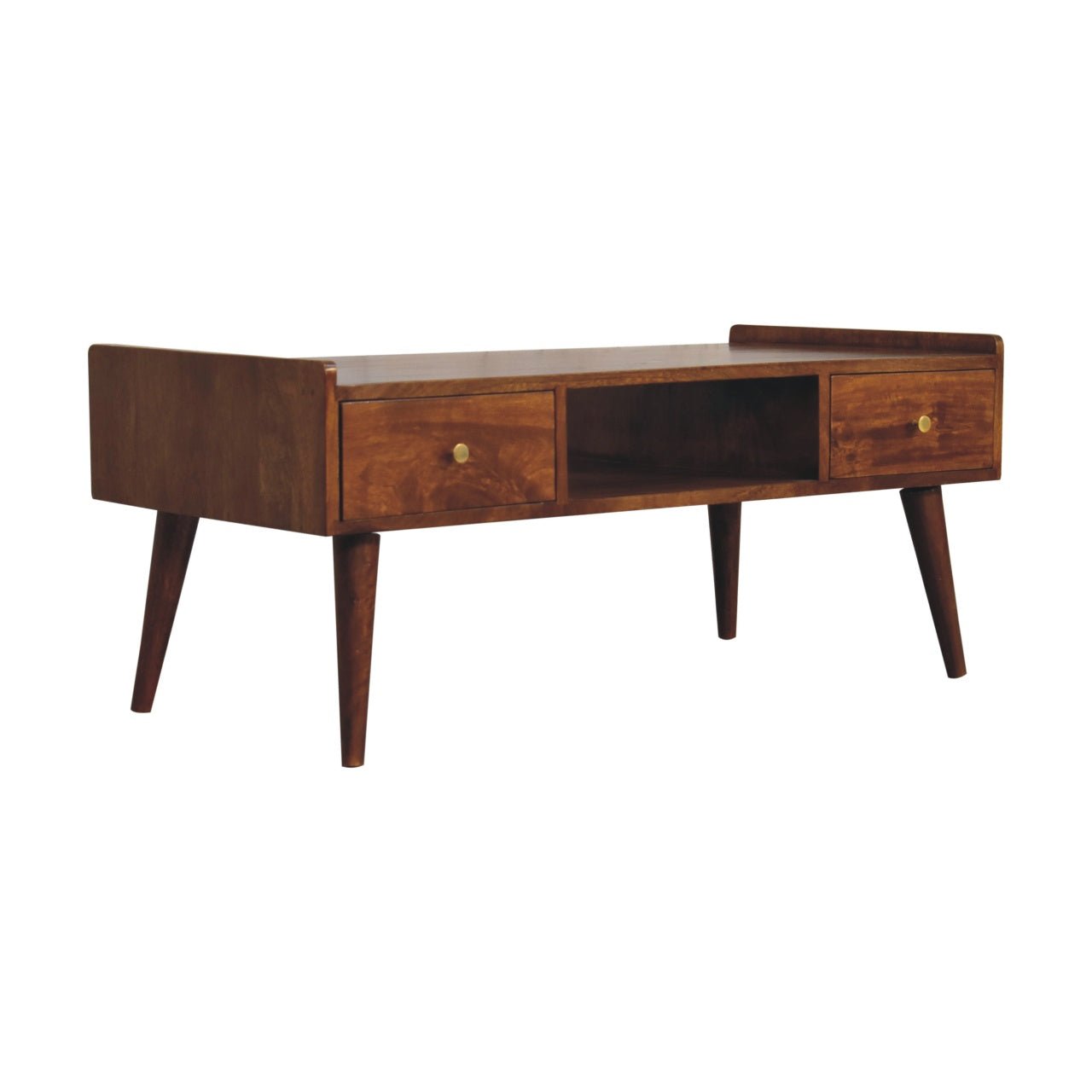 Elevated Chestnut Media Unit - Home Chairs