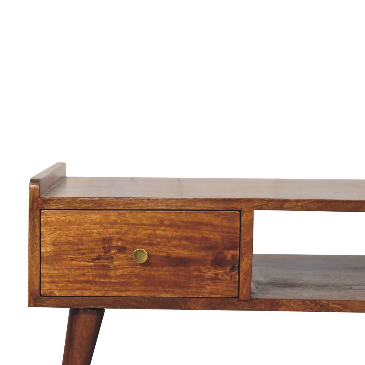 Elevated Chestnut Media Unit - Home Chairs