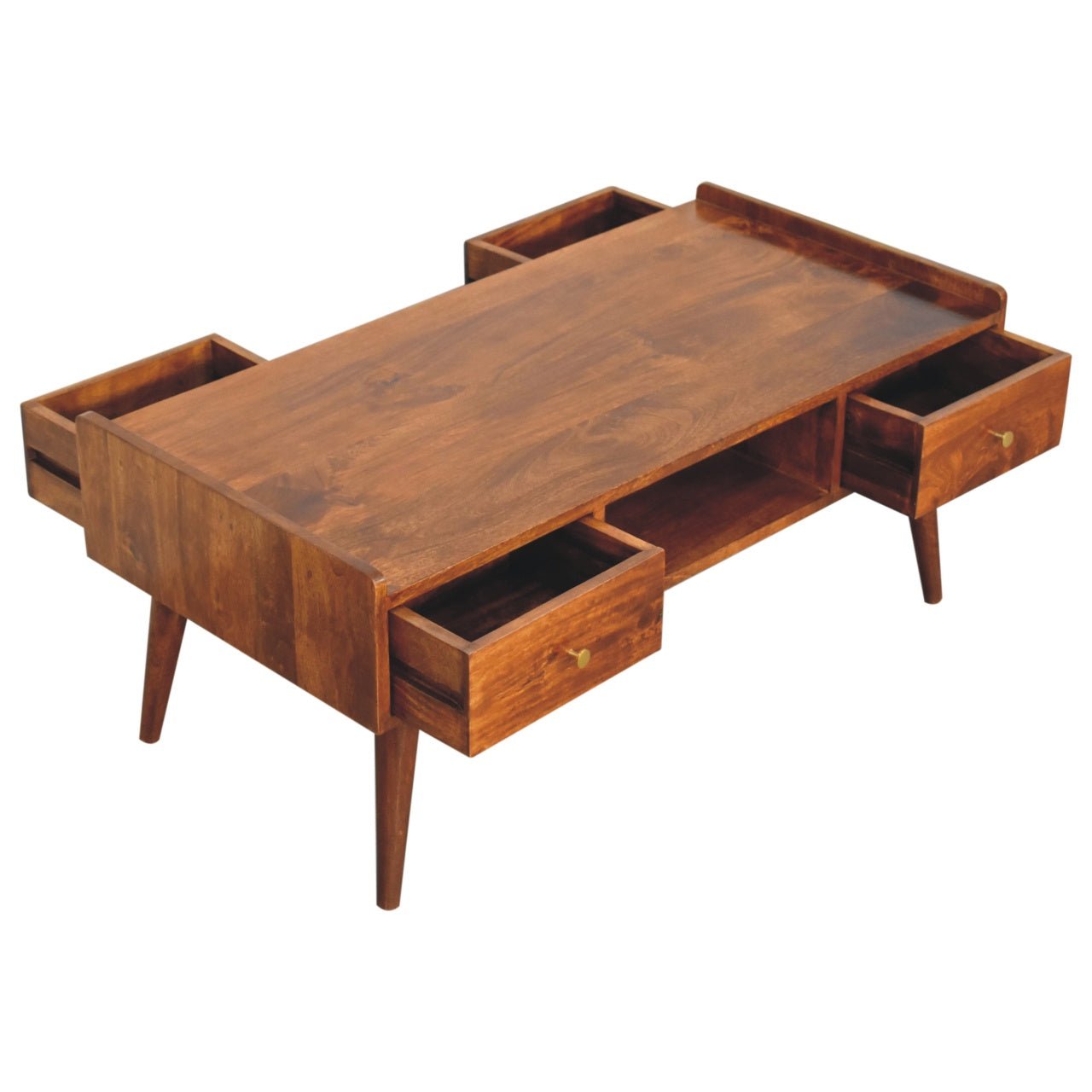 Elevated Chestnut Media Unit - Home Chairs