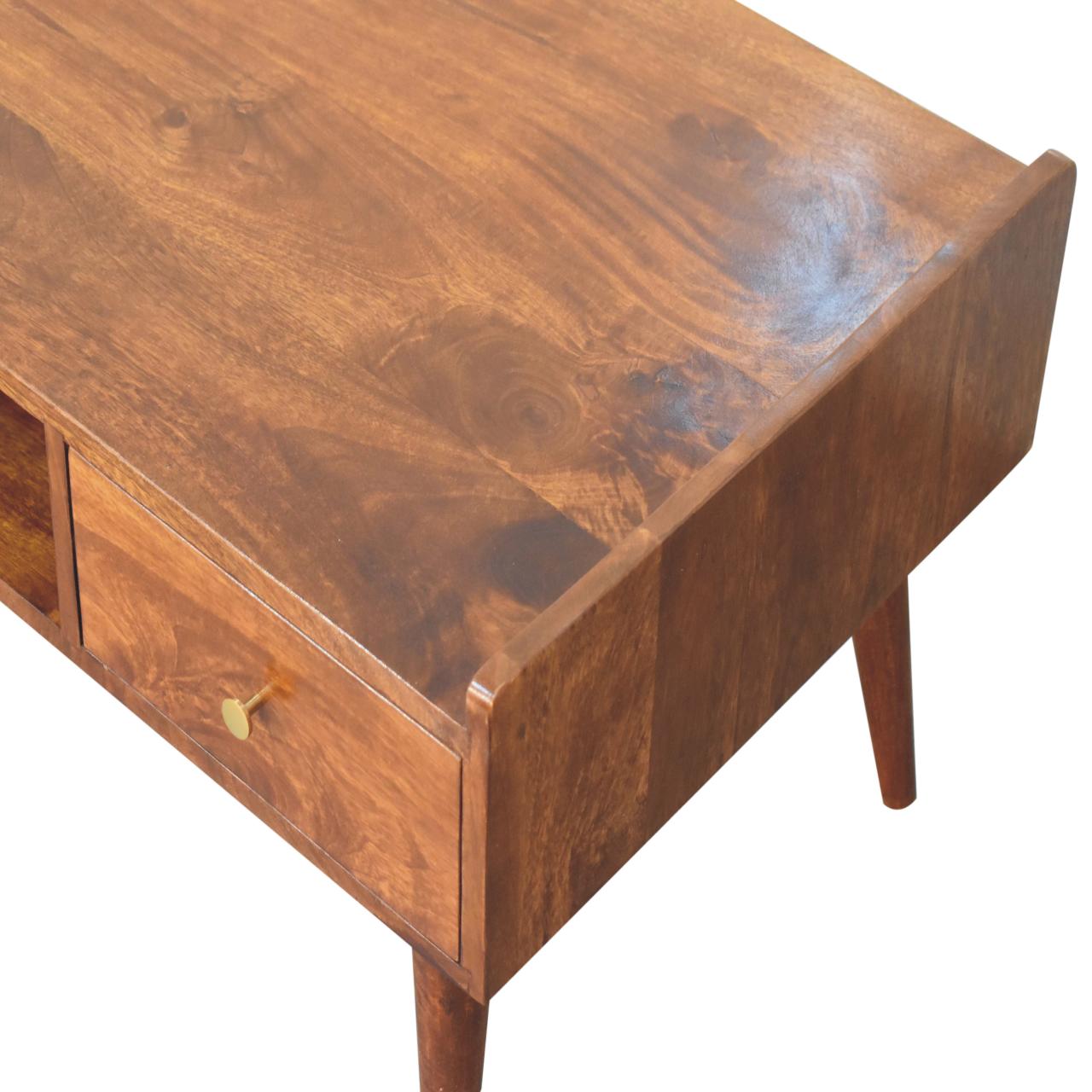 Elevated Chestnut Media Unit - Home Chairs
