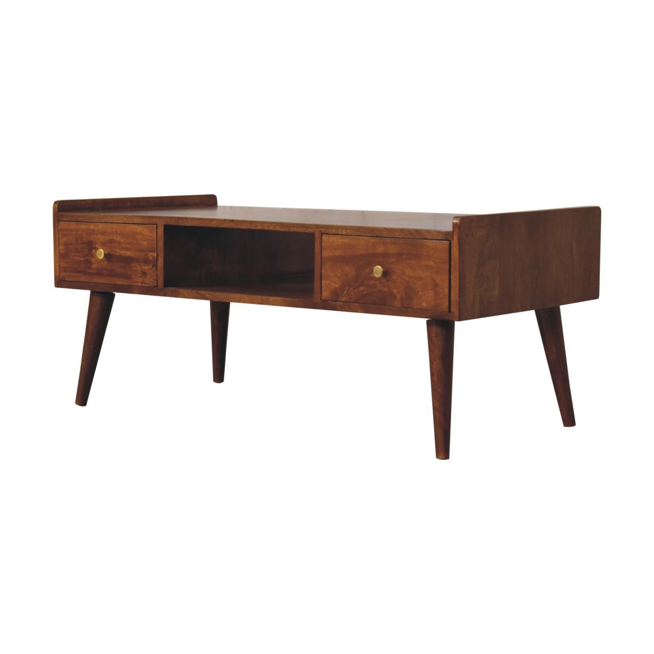 Elevated Chestnut Media Unit - Home Chairs