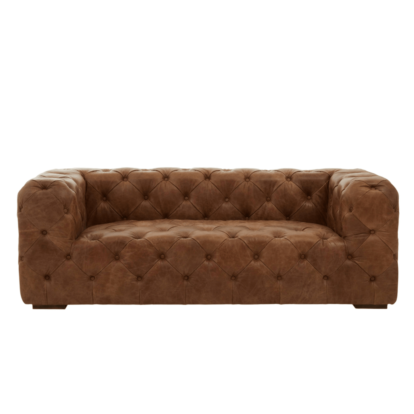 Elle Leather Sofa - Home Chairs