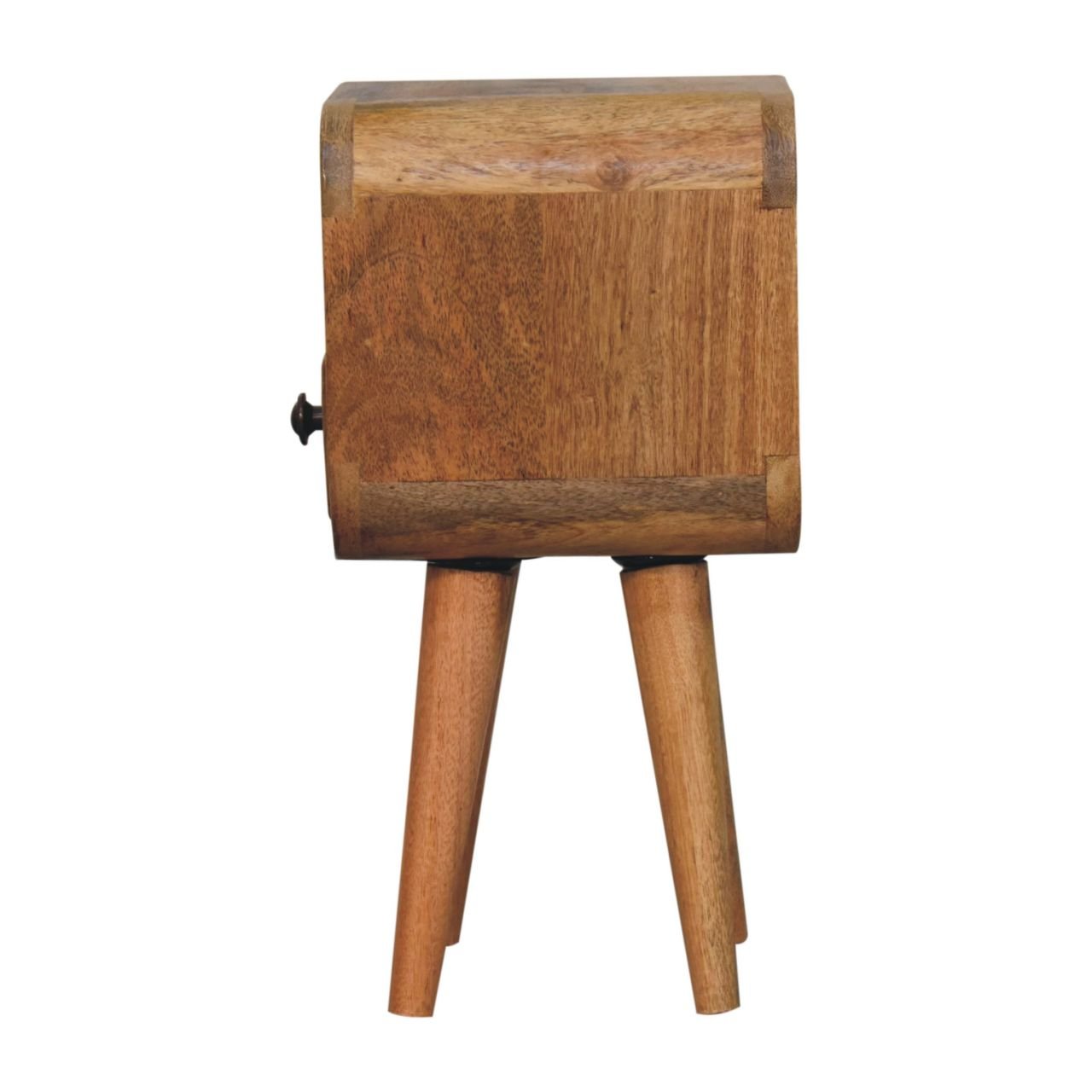 Extra Mini Oakish Curve Open Slot Bedside - Home Chairs