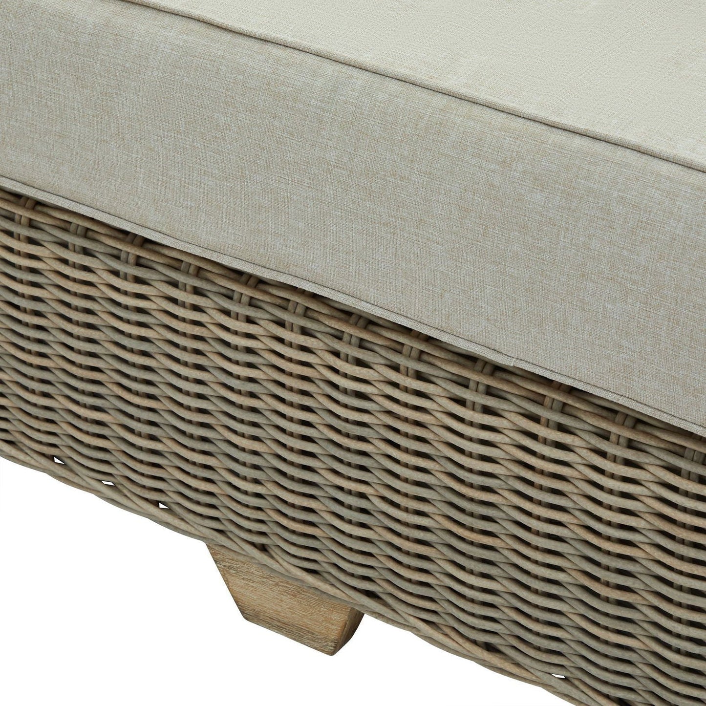 Rattan weave detail, base close up