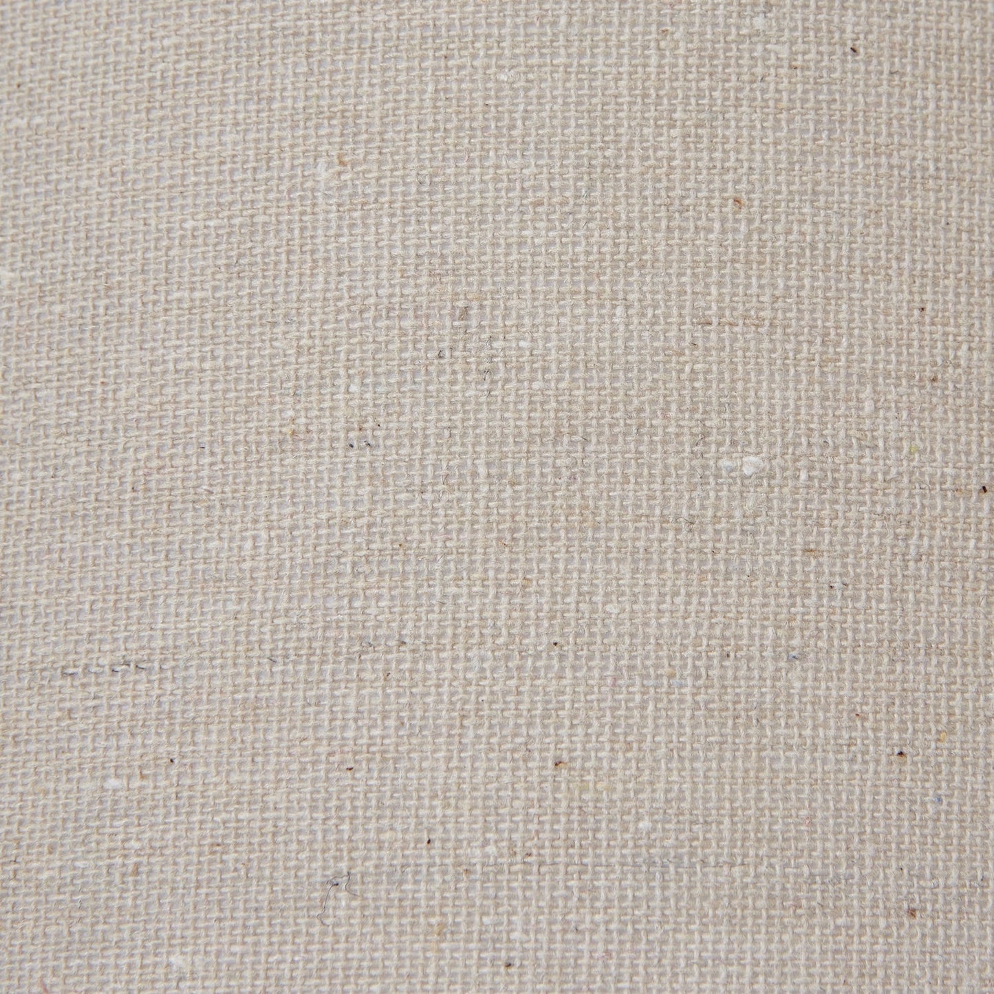 Neutral fabric lampshade with tapered shape, close up