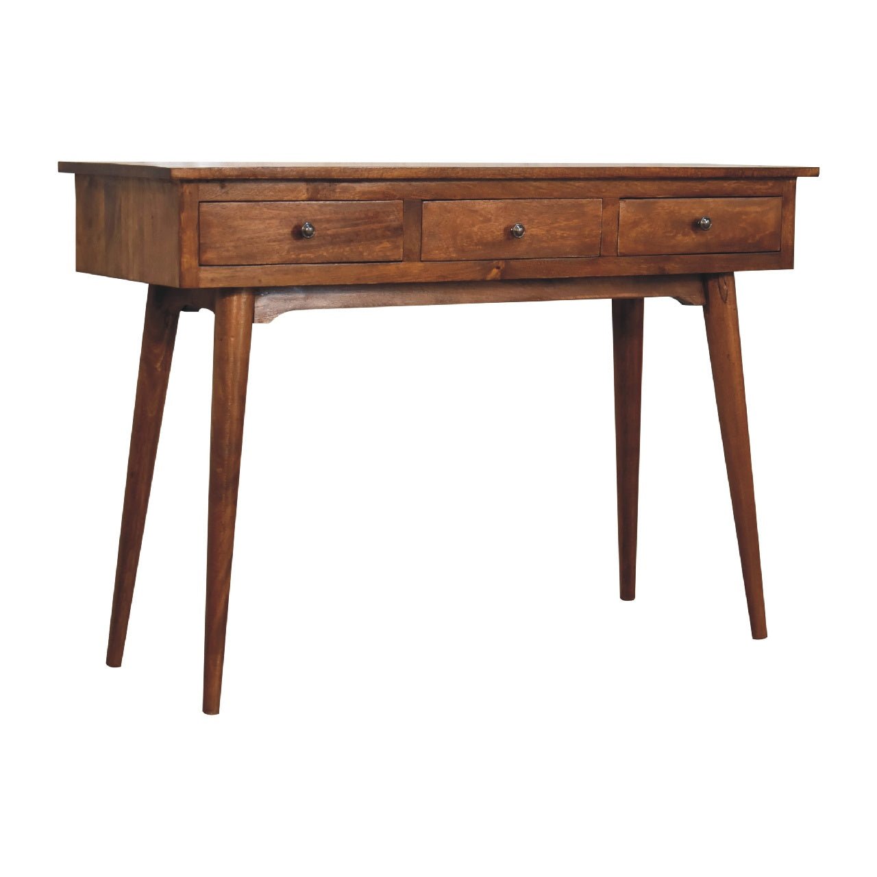 Large 3 Drawer Chestnut Console - Home Chairs