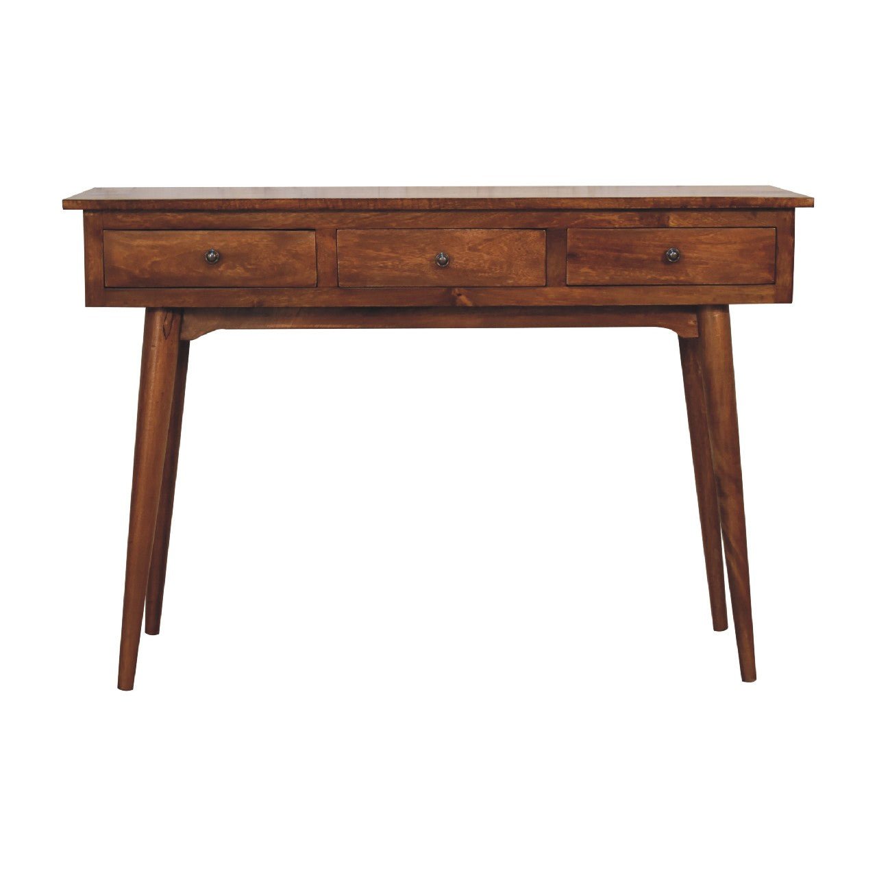 Large 3 Drawer Chestnut Console - Home Chairs