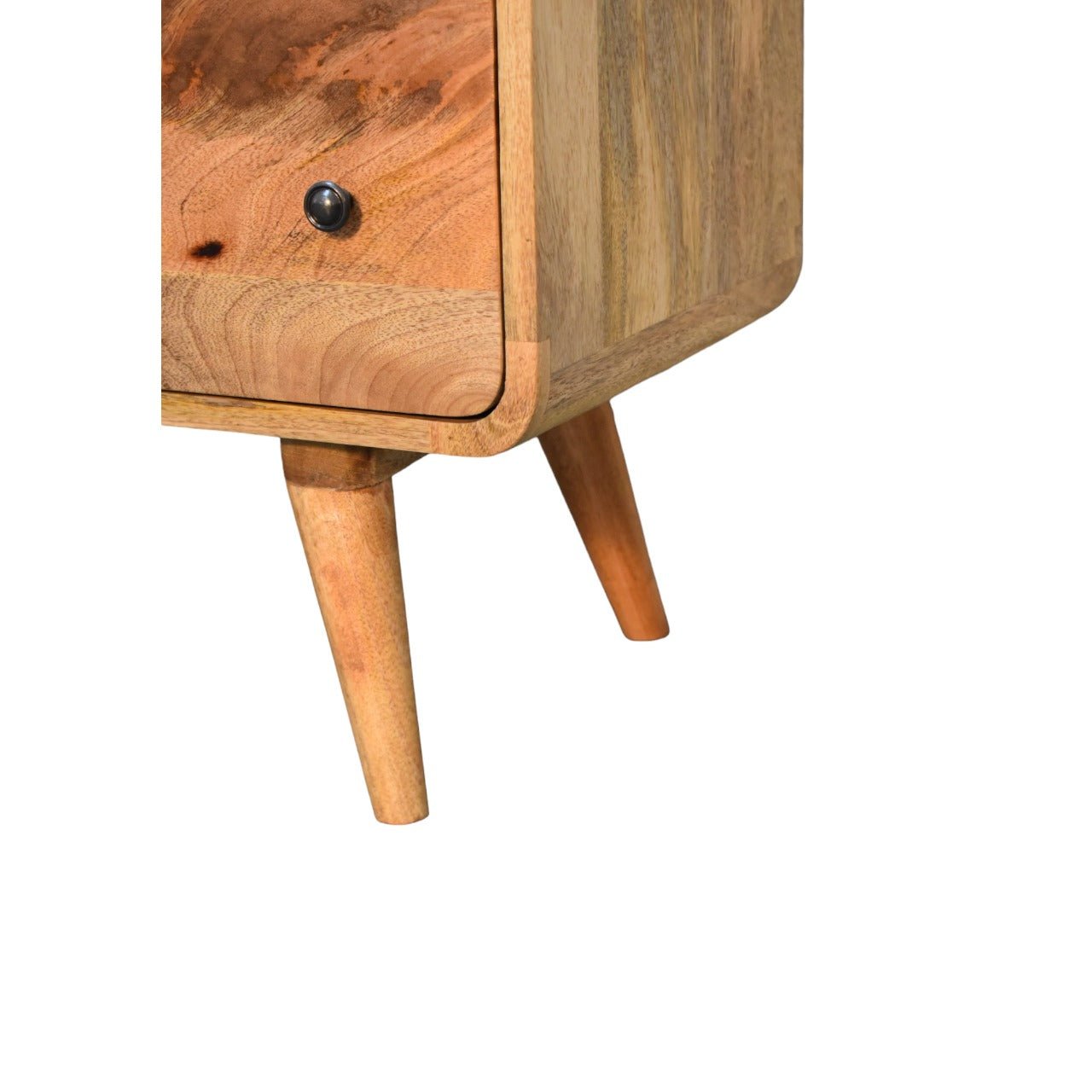 Large Curved Oak - ish Chest - Home Chairs