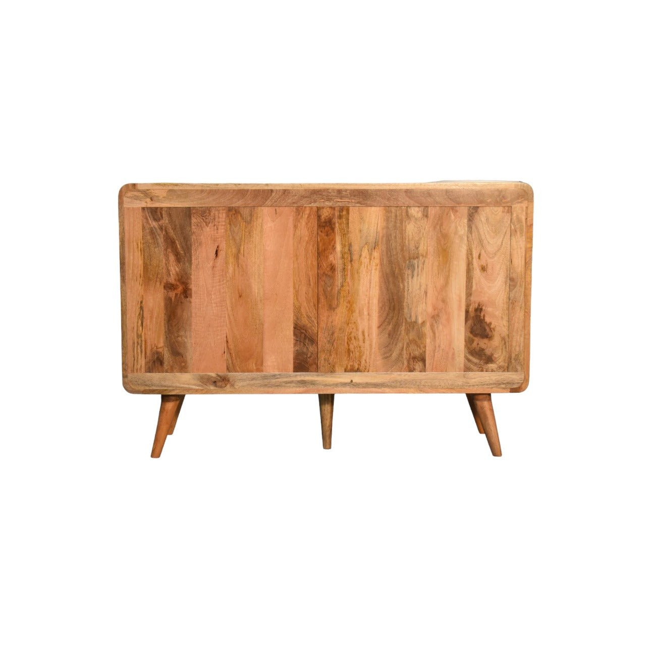 Large Curved Oak - ish Chest - Home Chairs