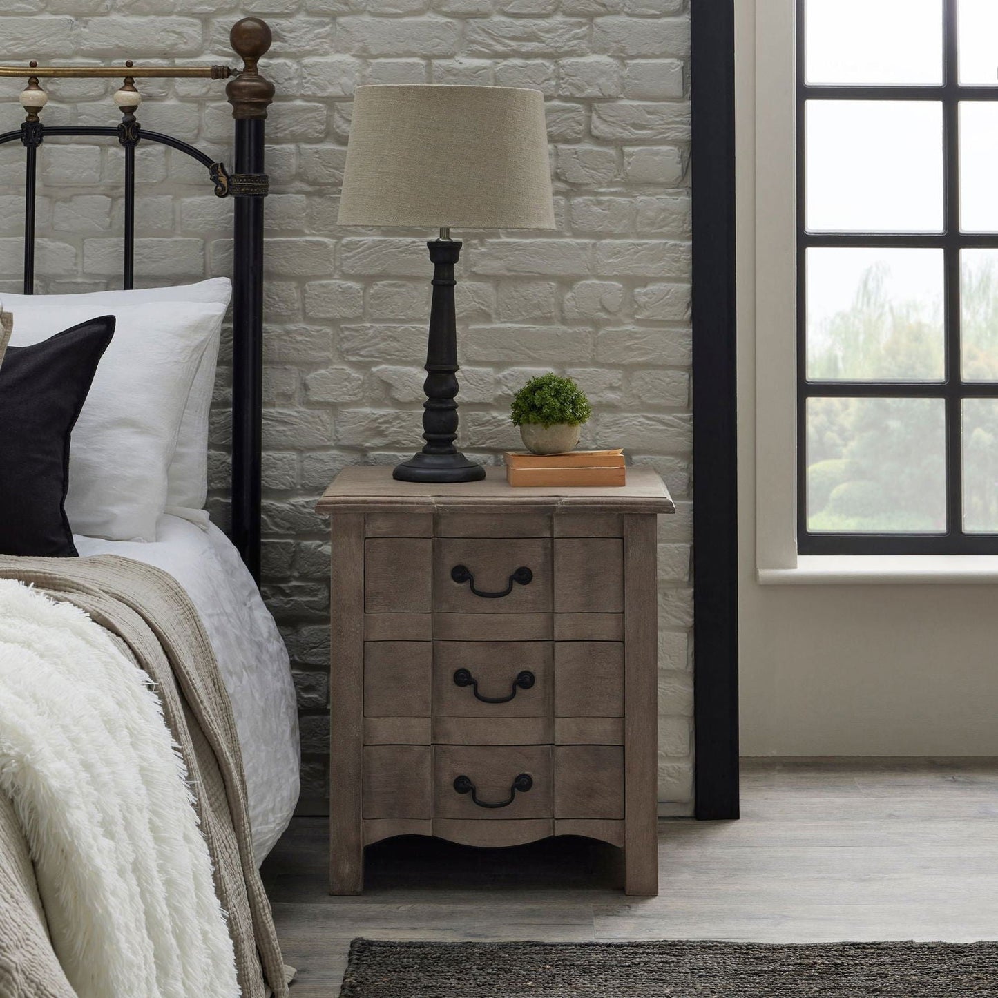 Lincoln Bedside Table - Home Chairs