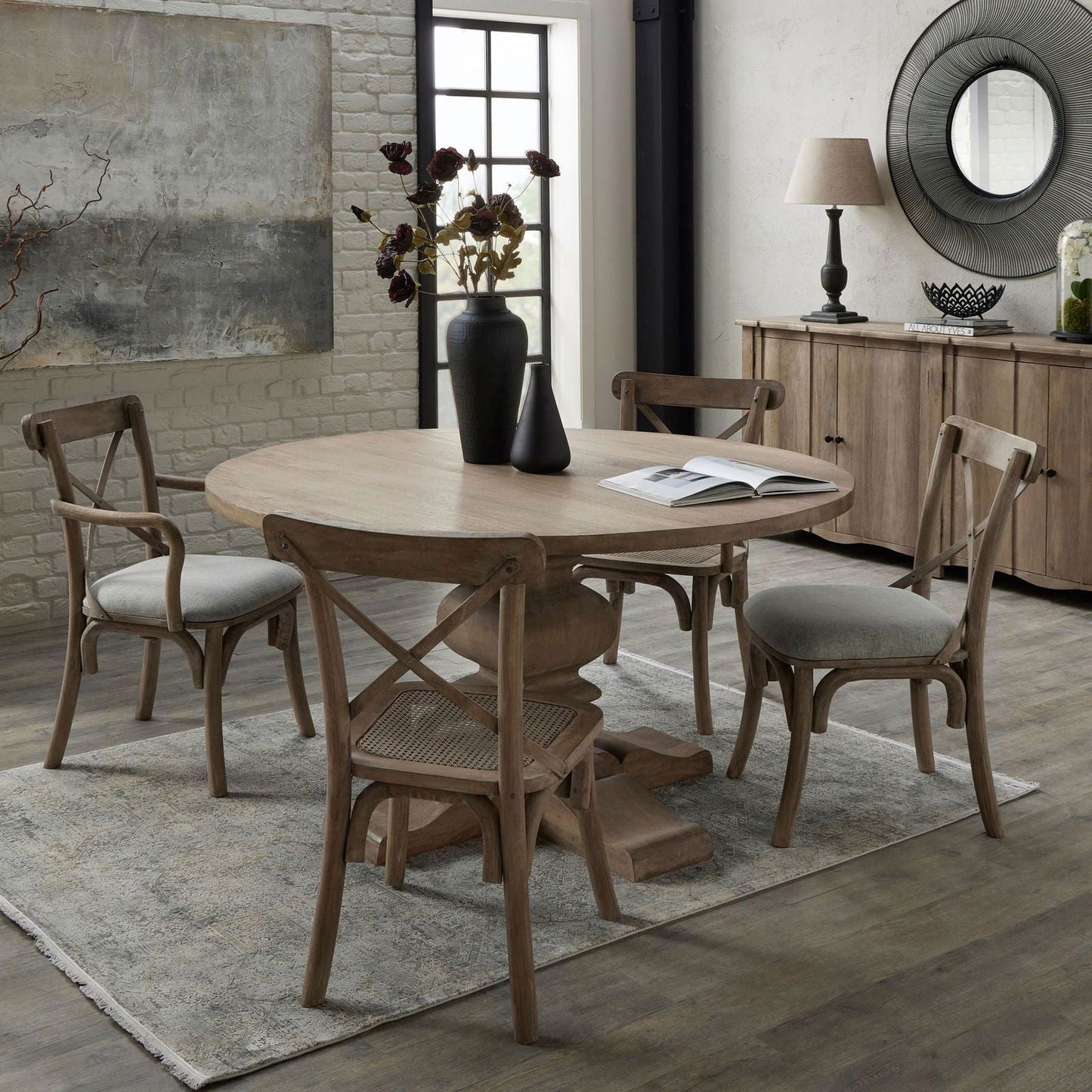 Lincoln Pedestal Dining Table - Home Chairs