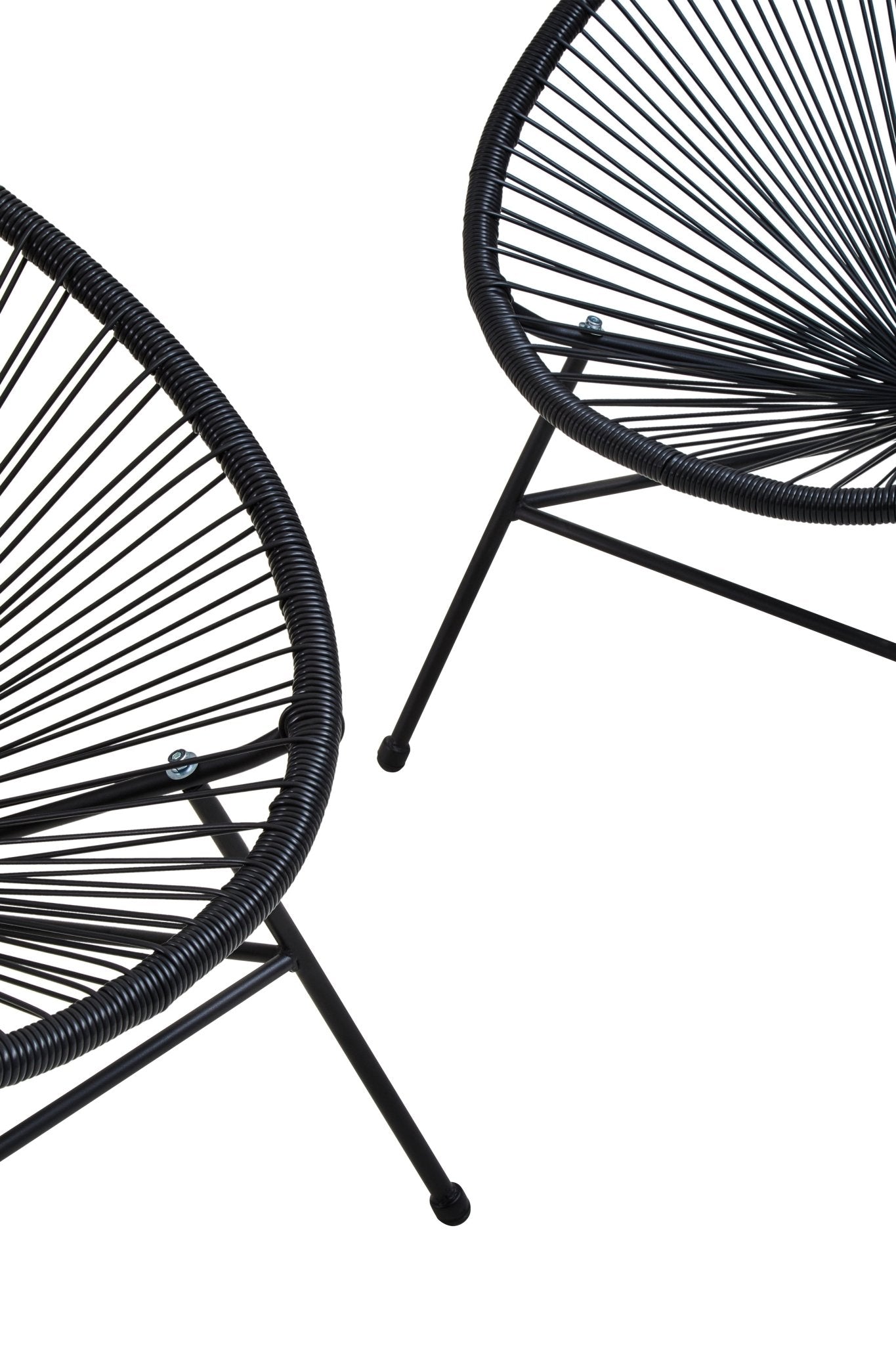 Luna Black Rattan Collection - Home Chairs