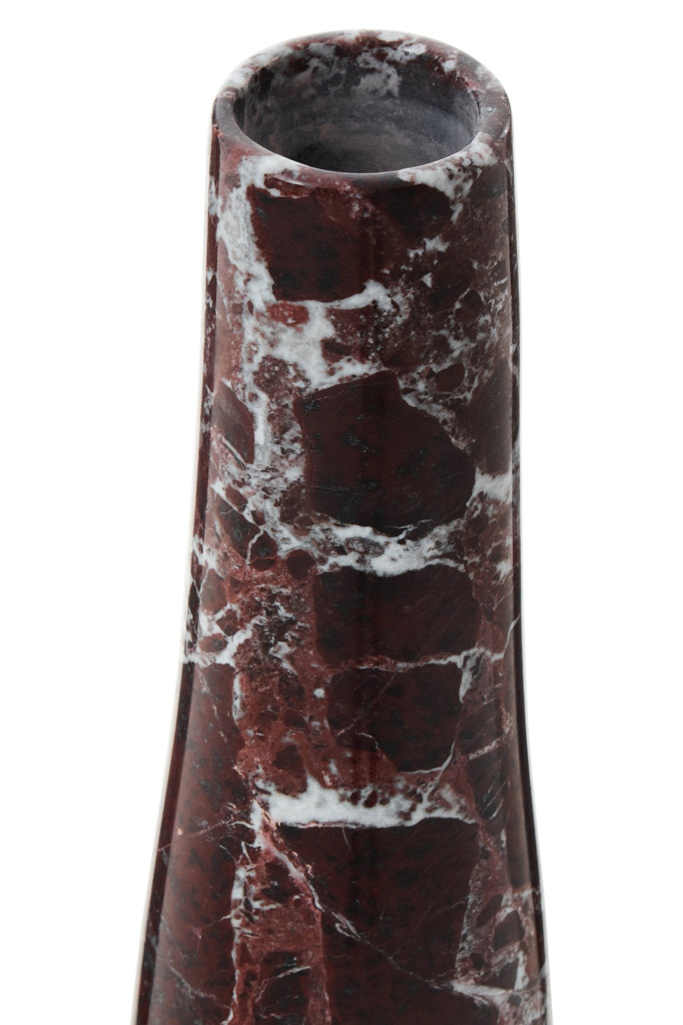 Mabel Vase Red Marble - Home Chairs