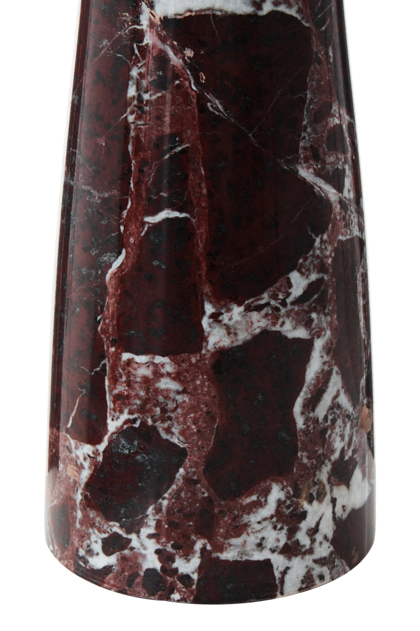 Mabel Vase Red Marble - Home Chairs