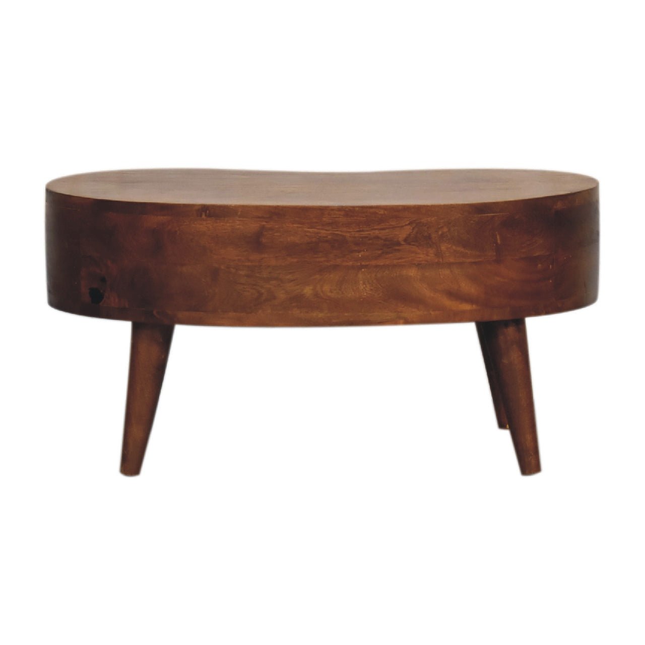 Mini Chesnut Wave Coffee Table - Home Chairs